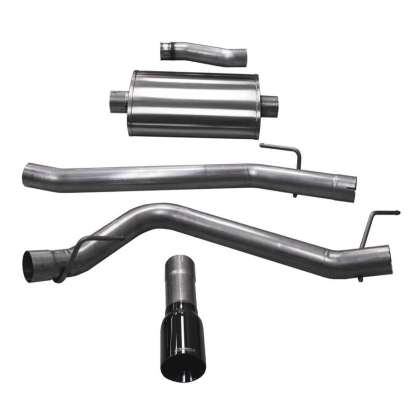 Corsa Performance Cat-Back Exhaust System with Single 4in Black Tip for 20-25 Jeep Gladiator JT 3.6L Single Side Exit [MPN: 21060BLK]_1743332