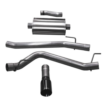 Corsa Performance Cat-Back Exhaust System with Single 4in Black Tip for 20-25 Jeep Gladiator JT 3.6L Single Side Exit [MPN: 21060BLK]_1743332