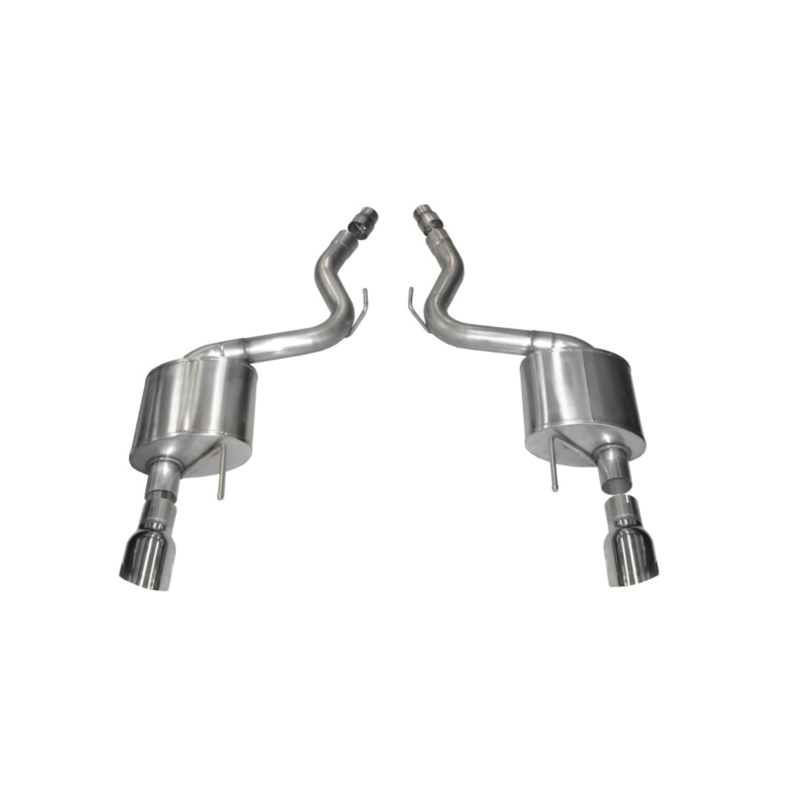 Corsa Performance 3in Axle Back Exhaust Polish Dual 4.5in Tip Sport for 2015-2017 Ford Mustang GT 5.0 [MPN: 14326]_1739487