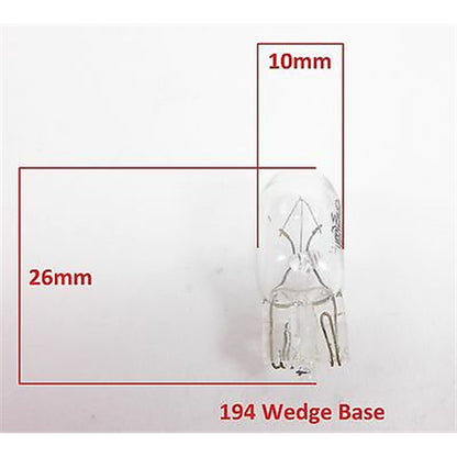 2FastMoto  Instrument Fender Tip Bulb 12volt 3watt #194 09471-12023 / 09471-12028_732321