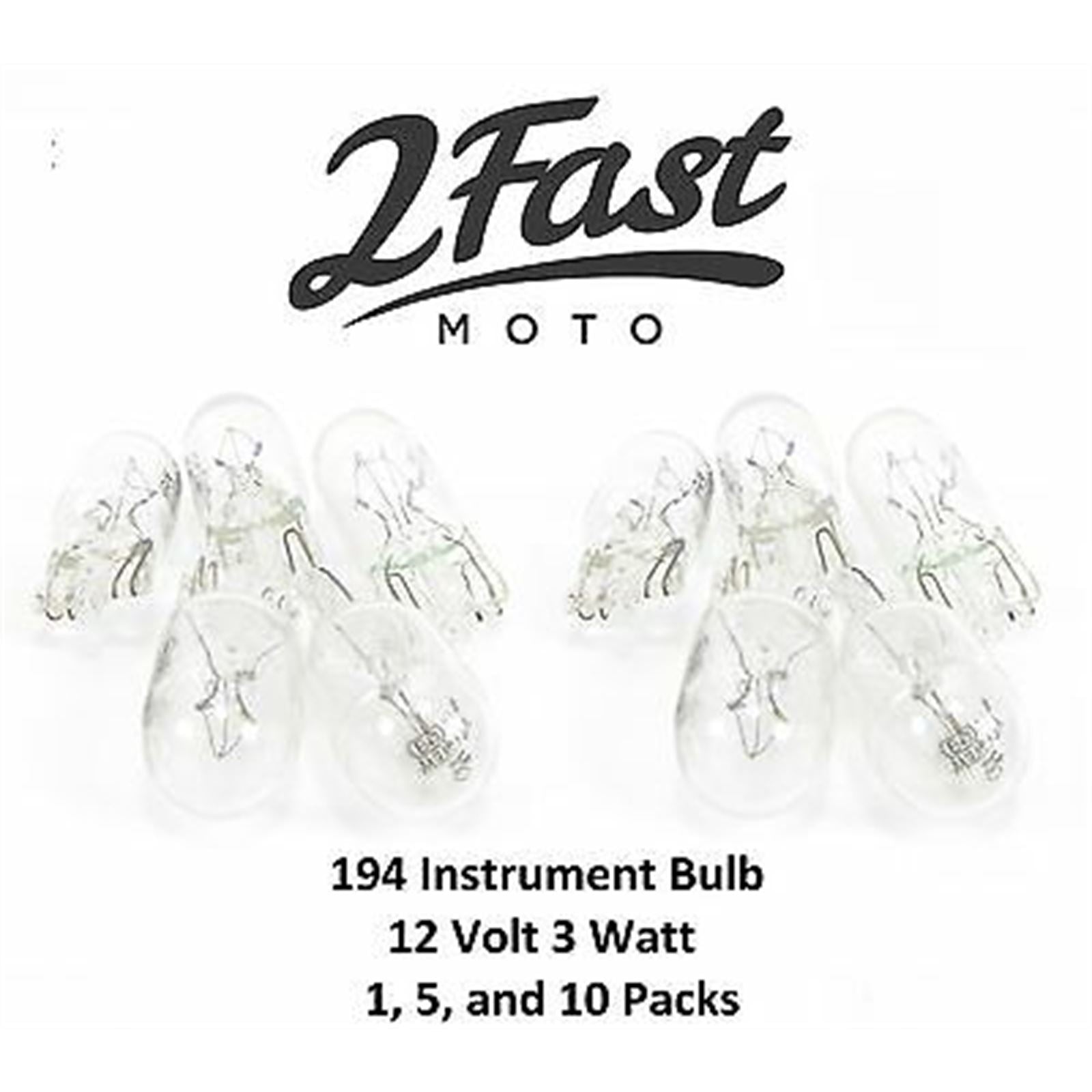 2FastMoto  Instrument Fender Tip Bulb 12volt 3watt #194 09471-12023 / 09471-12028_732317