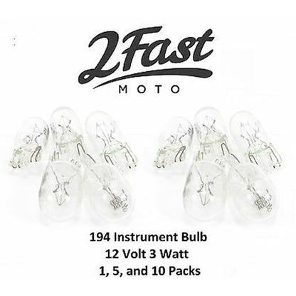 2FastMoto  Instrument Fender Tip Bulb 12volt 3watt #194 09471-12023 / 09471-12028_732317