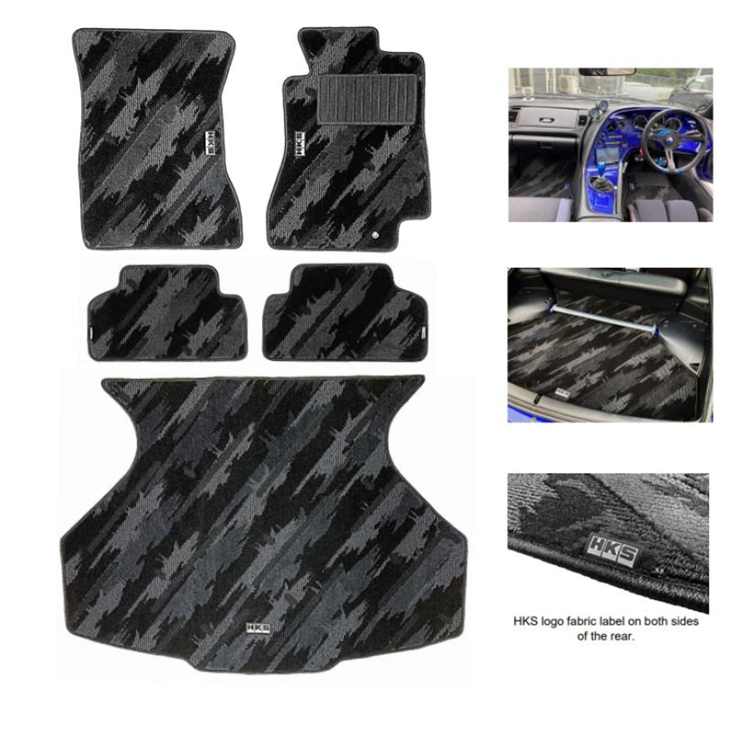 HKS Floormats JZA80 - Full Set OCT RHD [MPN: 53001-AT024]_1743996