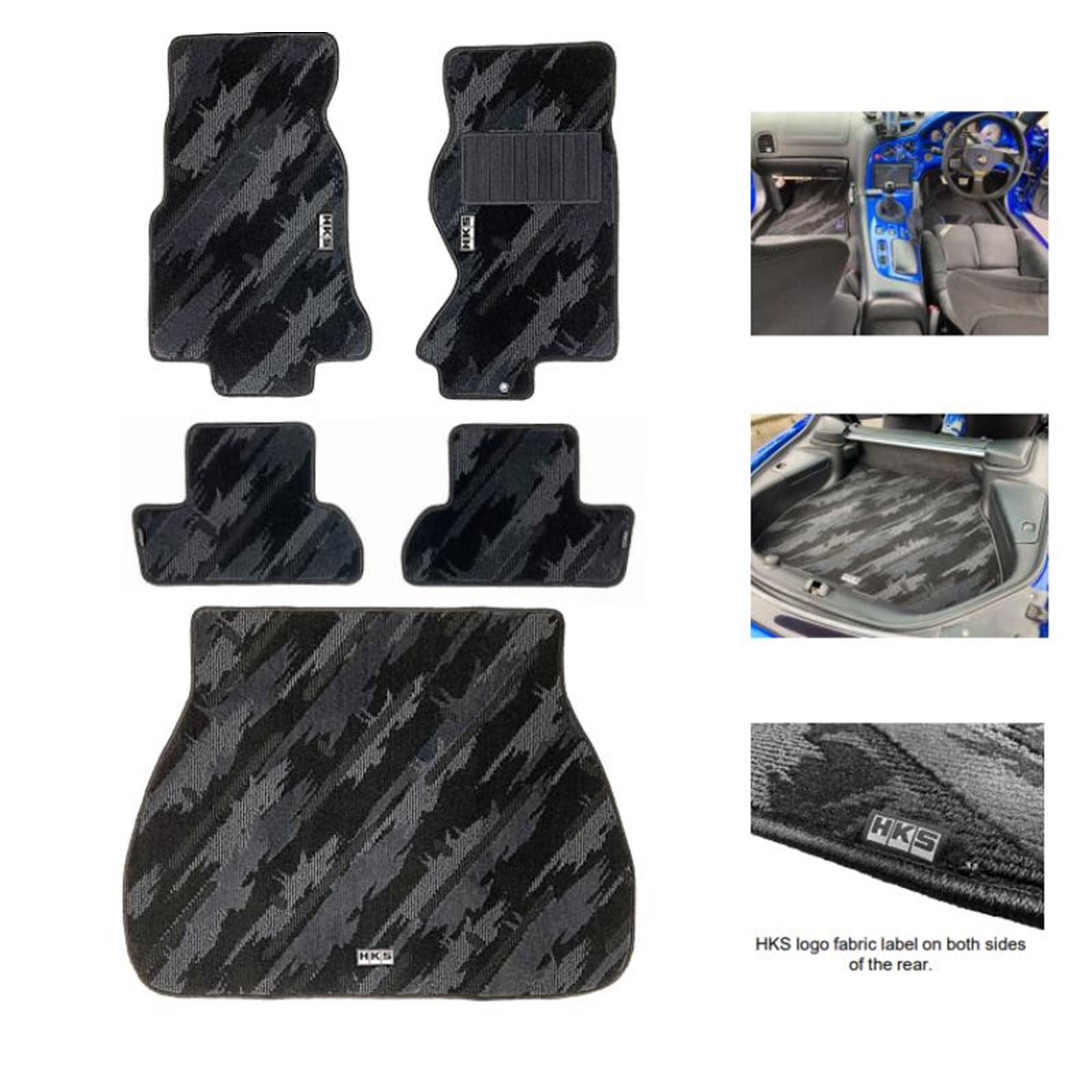 HKS Floormats FD3S - Full Set OCT RHD [MPN: 53001-AZ008]_1745008