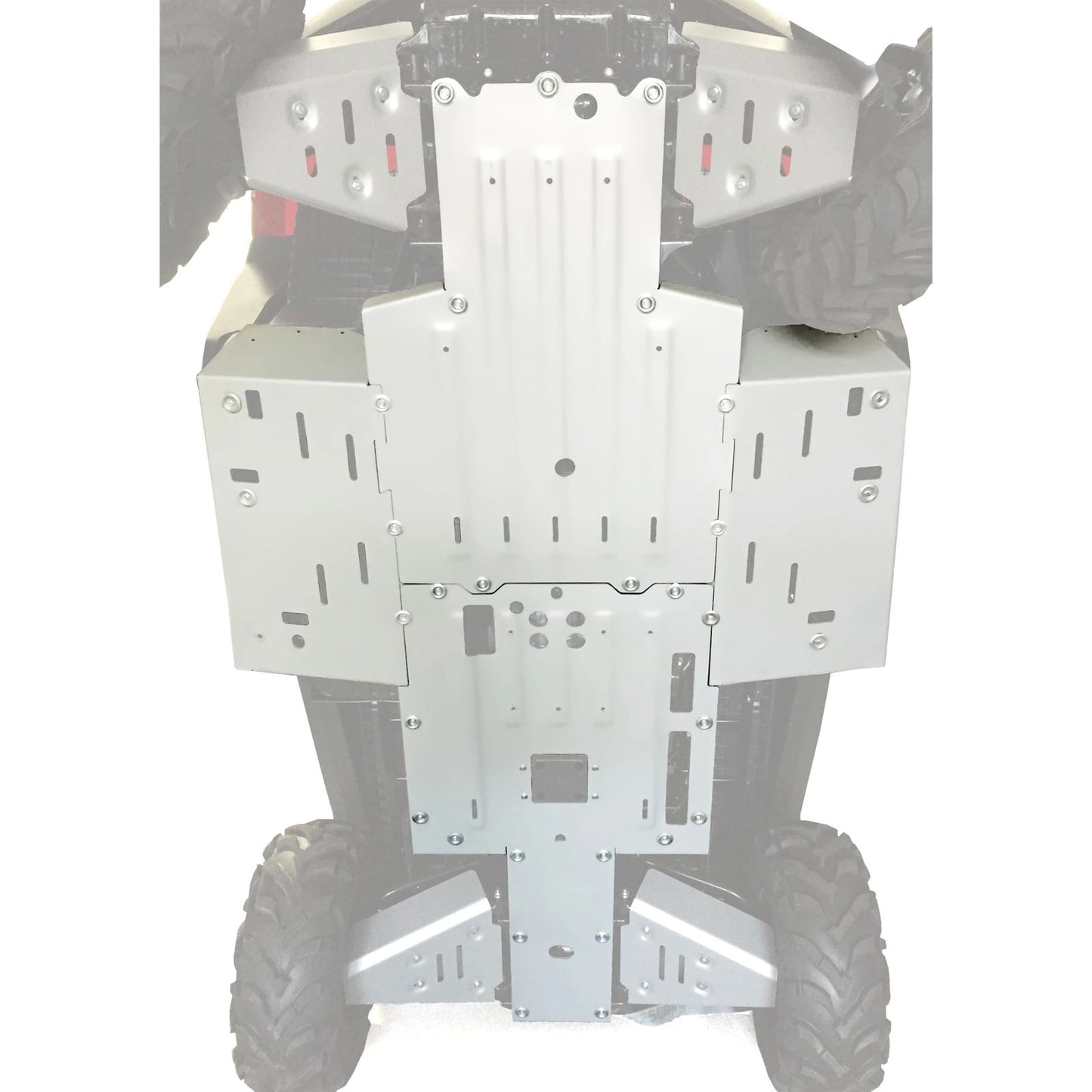 Rival Powersports USA Alloy Central Skid Plate Compatible with Honda Pioneer 700 [MPN: 2444.2151.2]_2091657