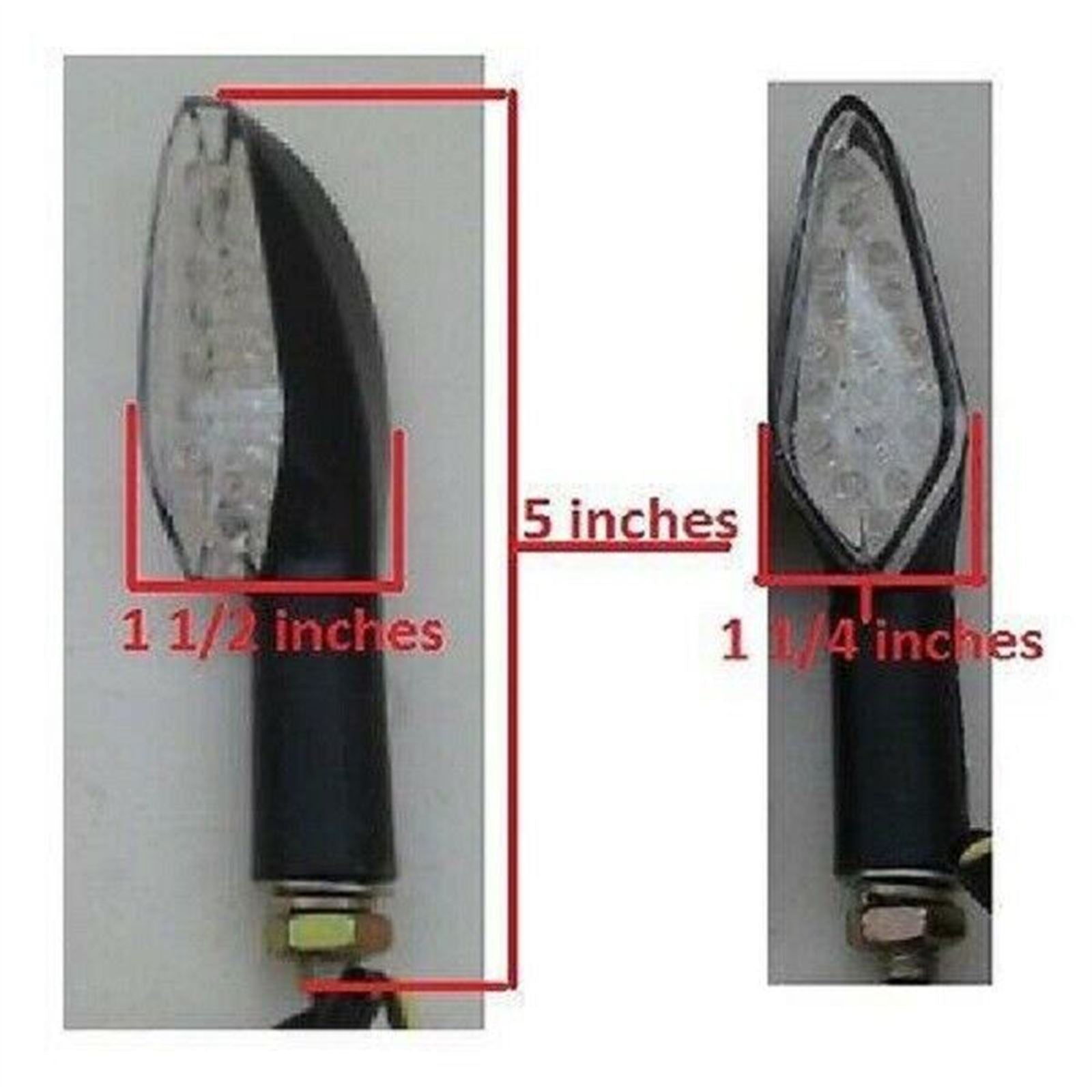 2FastMoto 12 Volt LED Turn Signals Front or Rear - Motorcycle, Scooter, ATV - Pair 068-509_637976