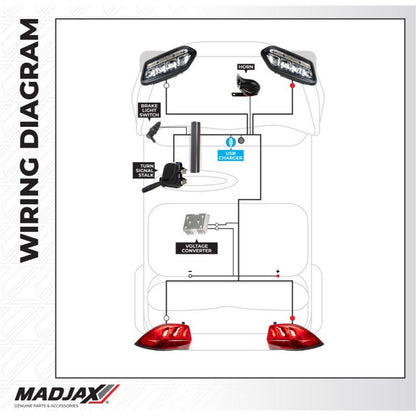 MadJax Tempo LED Pro Series Light Kit Compatible with Club Car  '18-Up [MPN: 02-141]_1902034