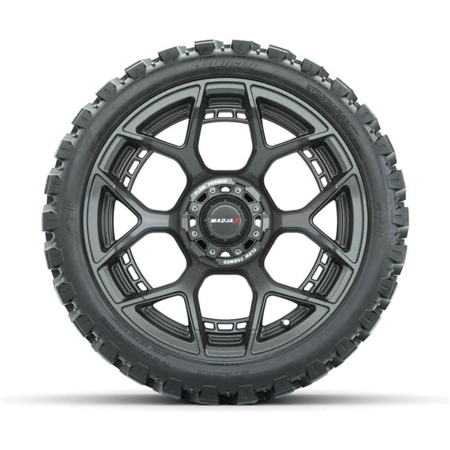 MadJax Flow Form Evolution Gunmetal Wheels with GTW® Nomad Off Road Tires - Set of 4 [MPN: A19-423]_1955518