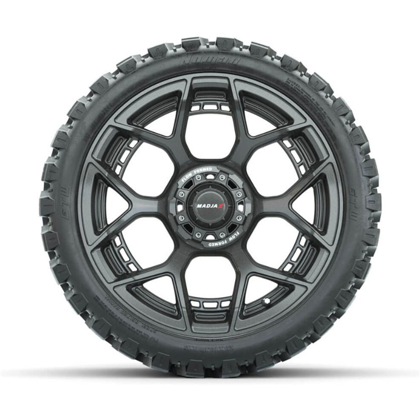 MadJax Flow Form Evolution Gunmetal Wheels with GTW® Nomad Off Road Tires - Set of 4 [MPN: A19-423]_1955518