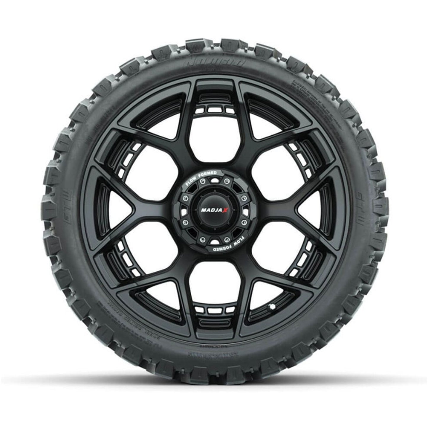 MadJax Flow Form Evolution Matte Black Wheels with GTW® Nomad Off Road Tires - Set of 4 [MPN: A19-419]_1955509