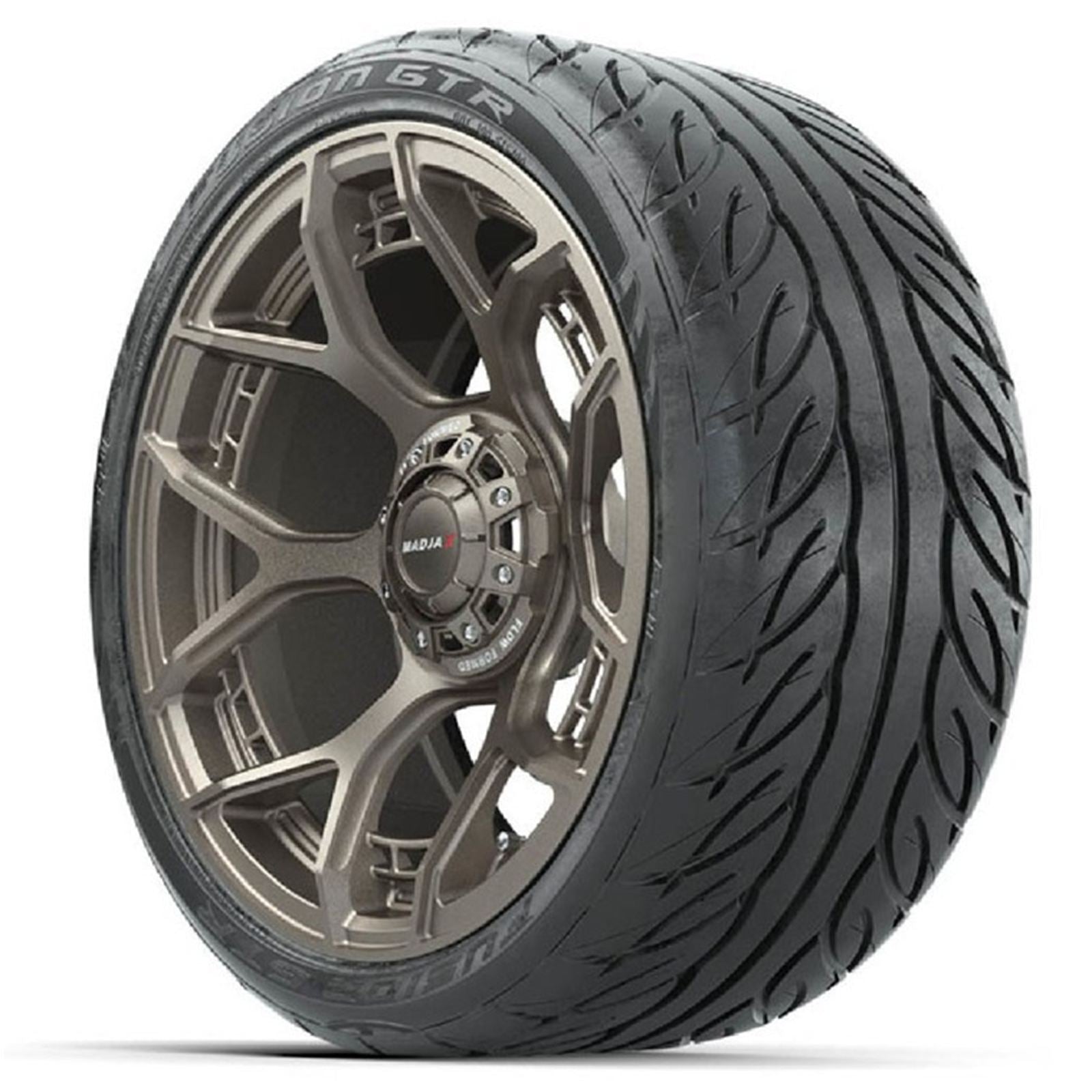 MadJax Flow Form Evolution Matte Bronze Wheels with GTW® Fusion GTR Street Tires - Set of 4 [MPN: A19-420]_1955510