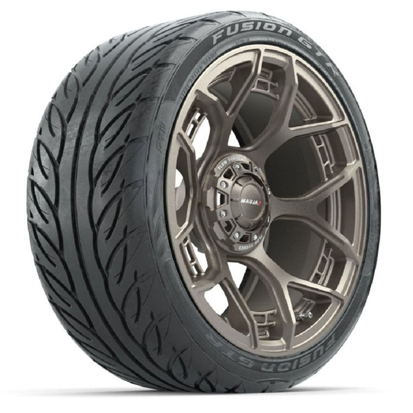 MadJax Flow Form Evolution Matte Bronze Wheels with GTW® Fusion GTR Street Tires - Set of 4 [MPN: A19-420]_1955512