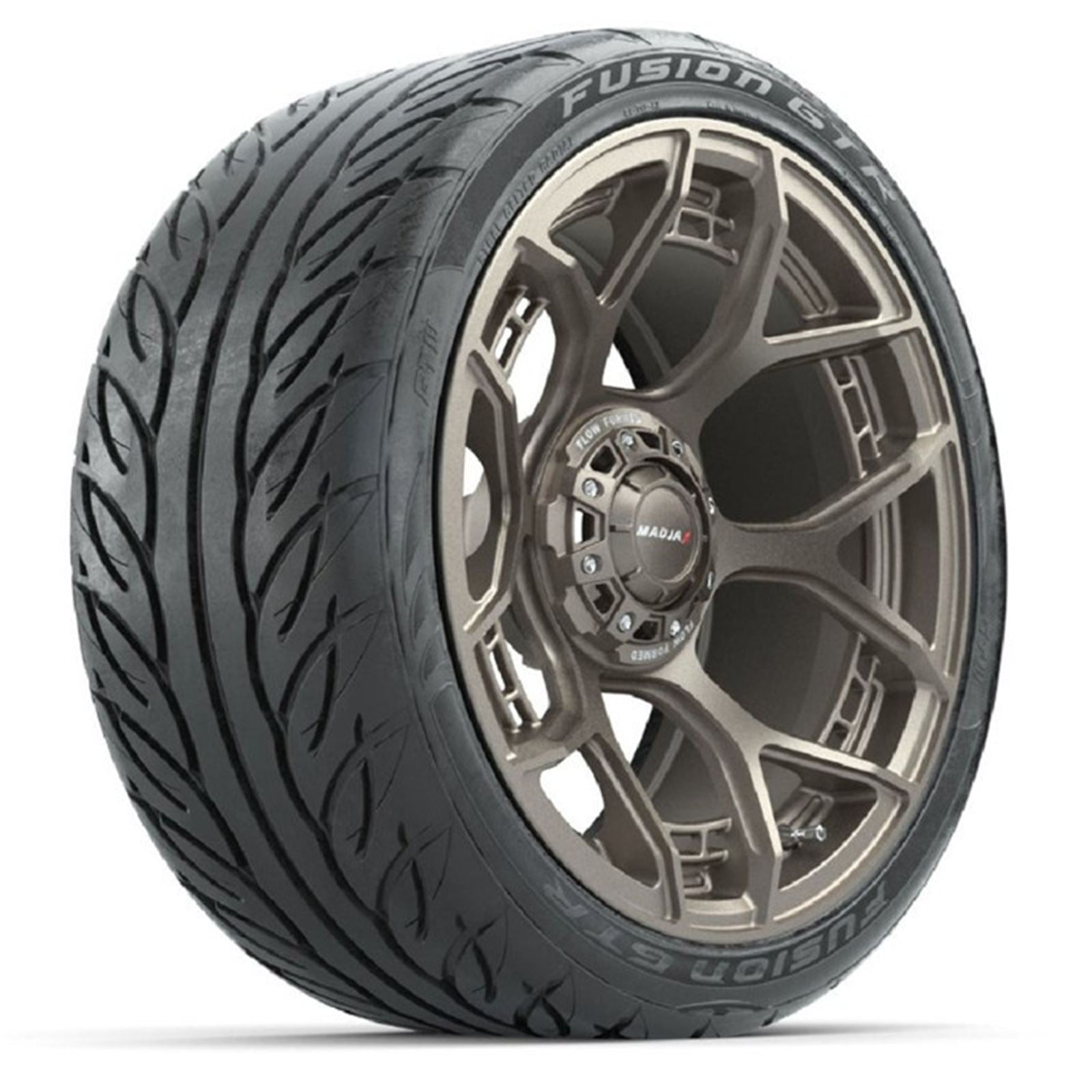 MadJax Flow Form Evolution Matte Bronze Wheels with GTW® Fusion GTR Street Tires - Set of 4 [MPN: A19-420]_1955512