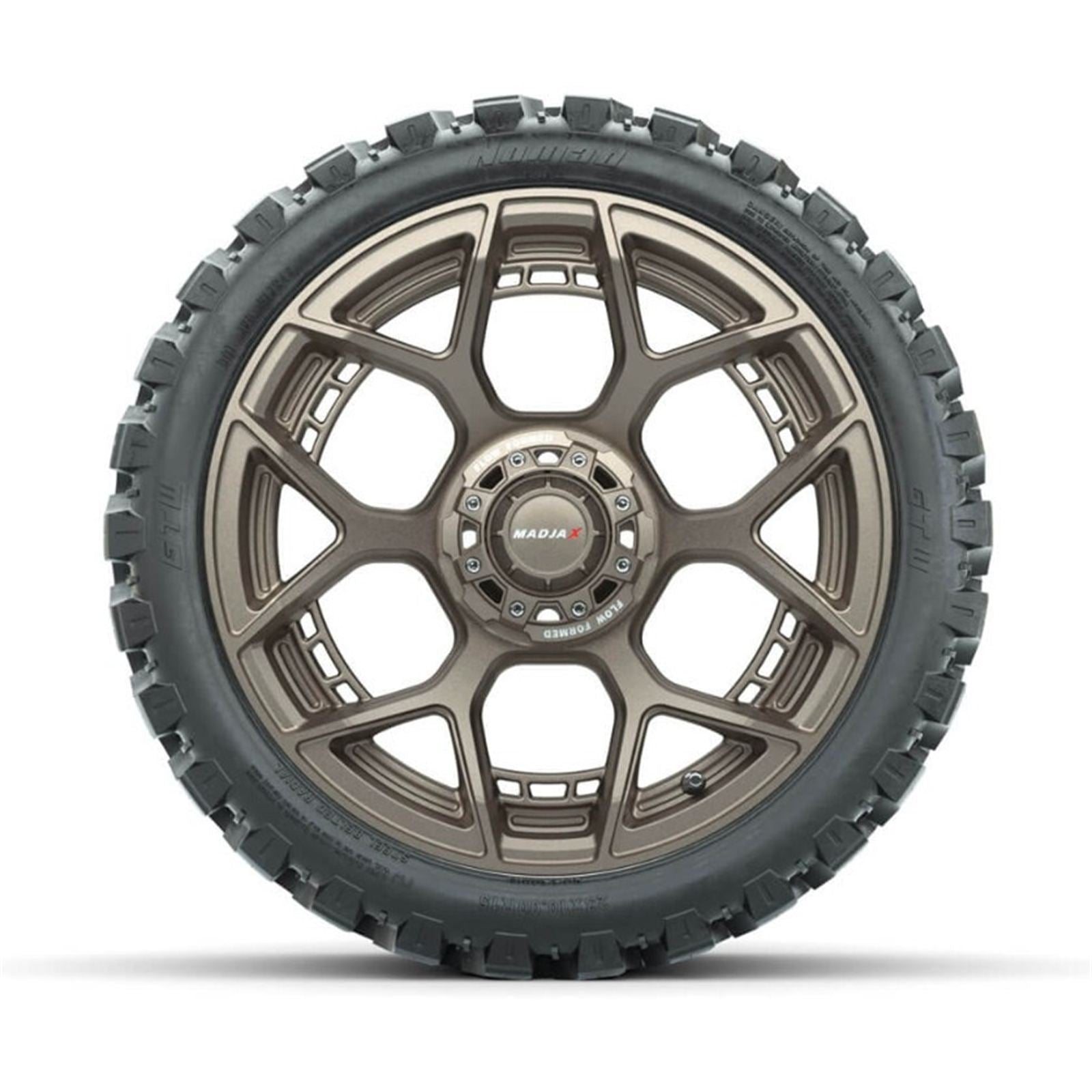 MadJax Flow Form Evolution Matte Bronze Wheels with GTW® Nomad Off Road Tires - Set of 4 [MPN: A19-421]_1955513
