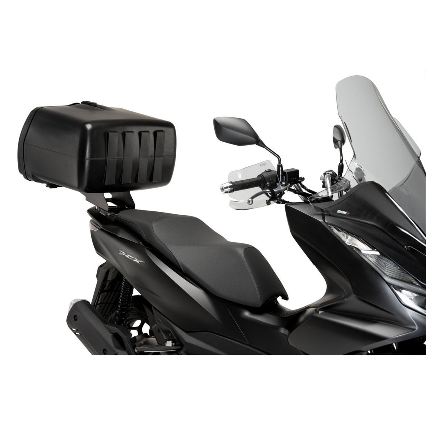 Puig MaxiBox Top Case Rear Opening with Lock - Black - 90/Liter [MPN: 0468N]_1780507