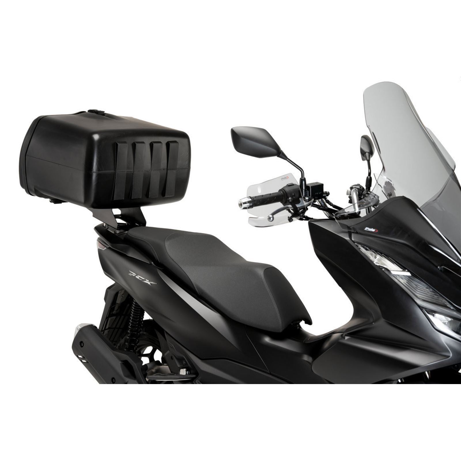 Puig MaxiBox Top Case Rear Opening with Lock - Black - 90/Liter [MPN: 0468N]_1780507