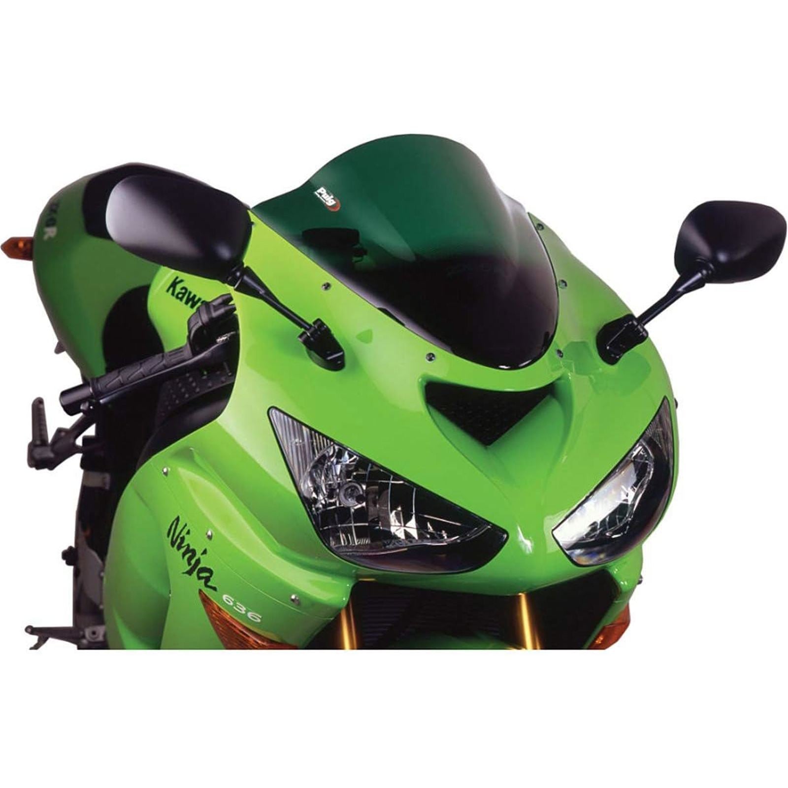 Puig Z-Racing Screen fits Kawasaki ZX6R '01-02 - Green [MPN: 0514V]_2573861