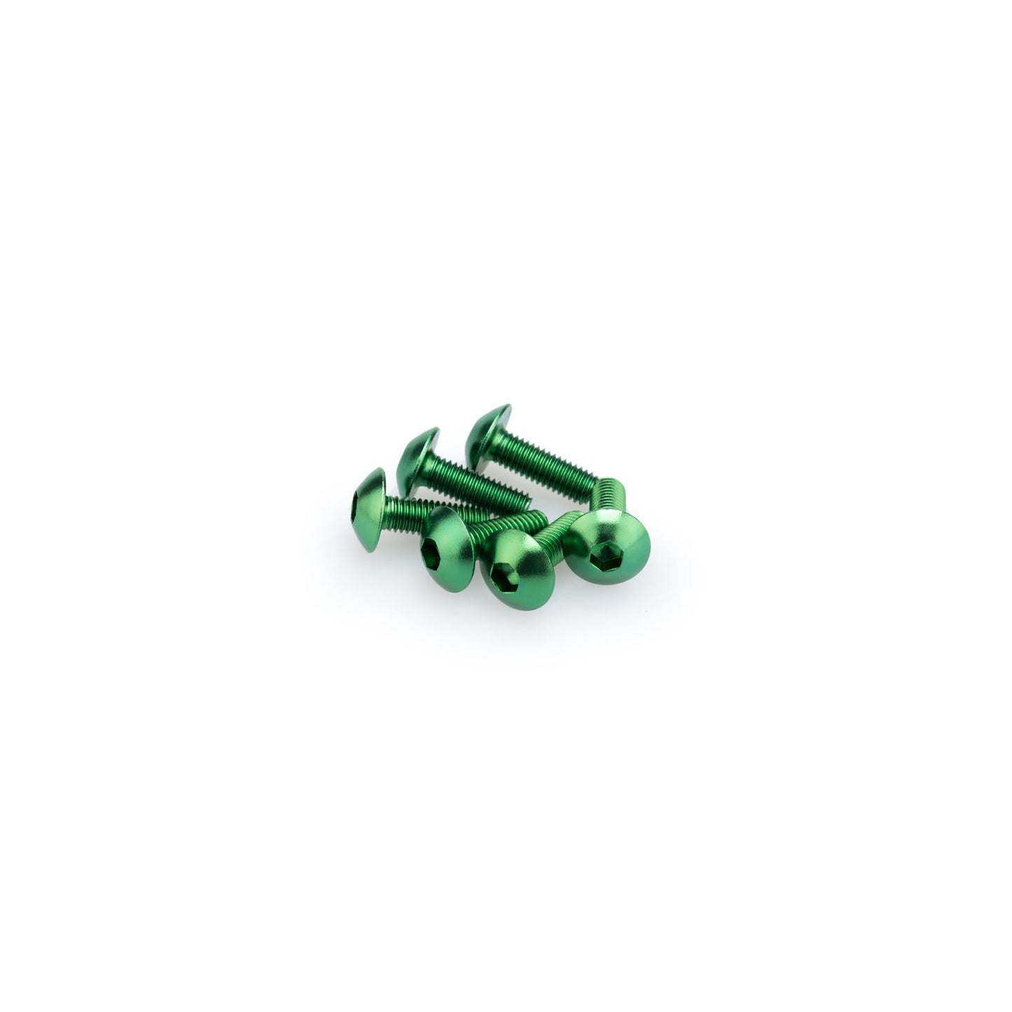 Puig Domed Screw Kit - M5X15mm - Green 0543V_1780607