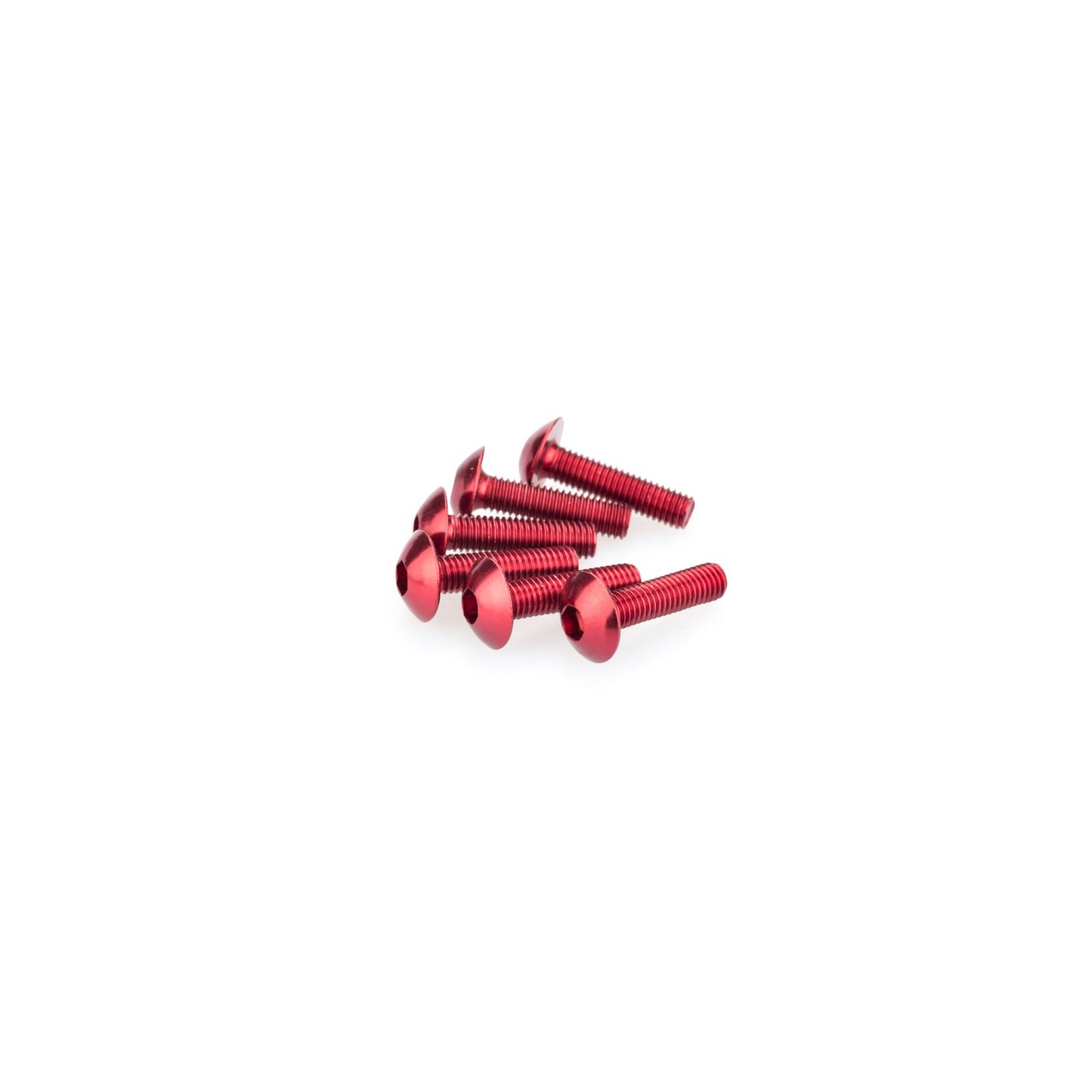 Puig Domed Screw Kit - M5X20mm - Red 0550R_1780621
