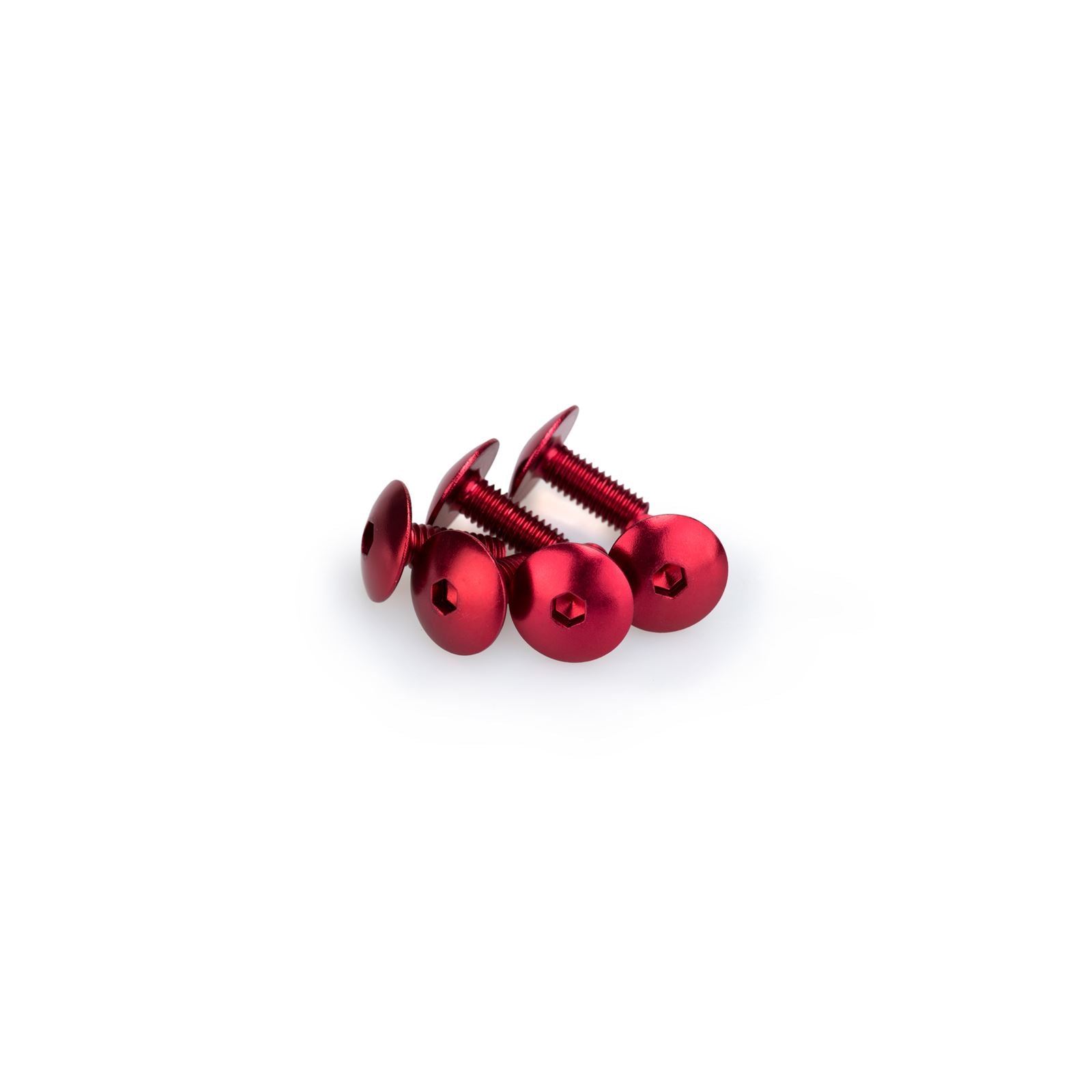Puig Domed Screw Kit - M6X15mm - Red 0611R_1780632