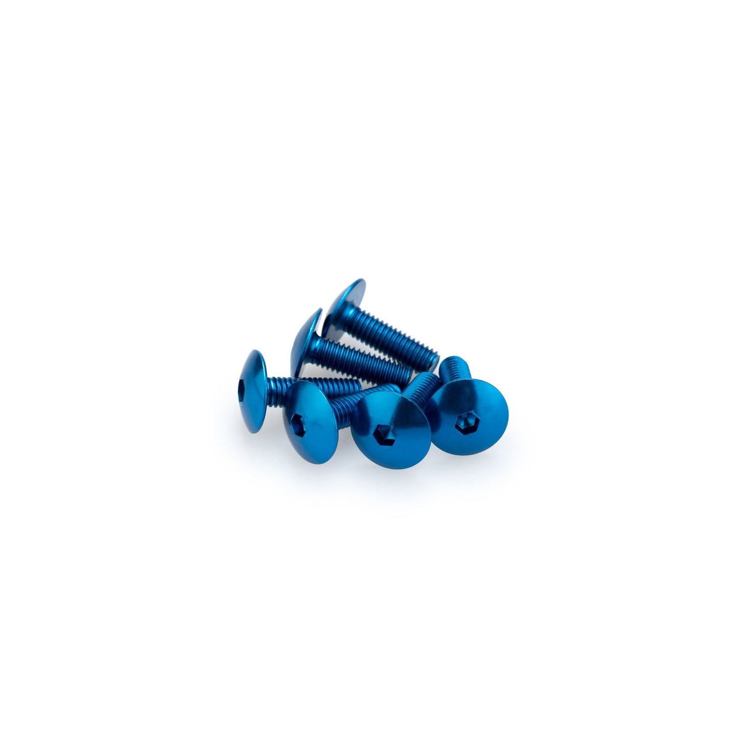 Puig Domed Screw Kit - M6X20mm - Blue 0657A_1780634