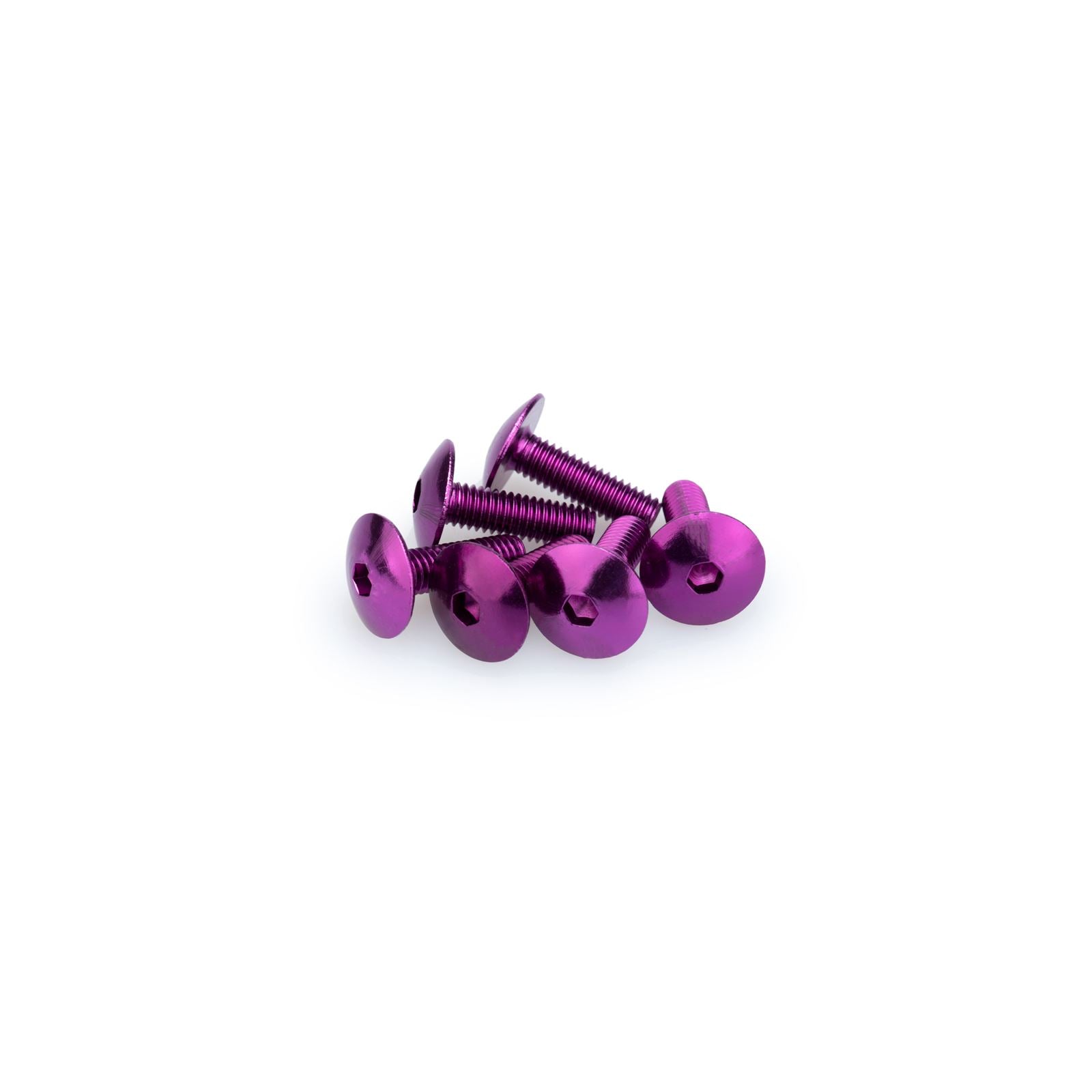 Puig Domed Screw Kit - M6X20mm - Purple 0657L_1780636
