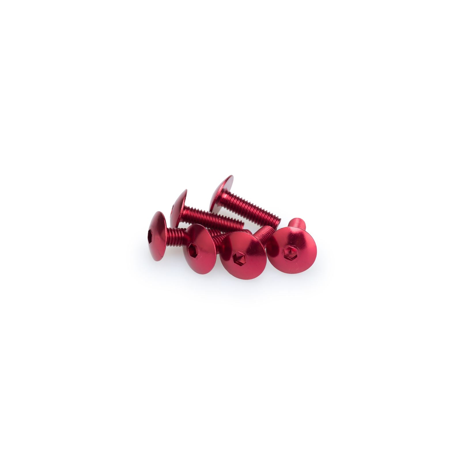Puig Domed Screw Kit - M6X20mm - Red 0657R_1780639