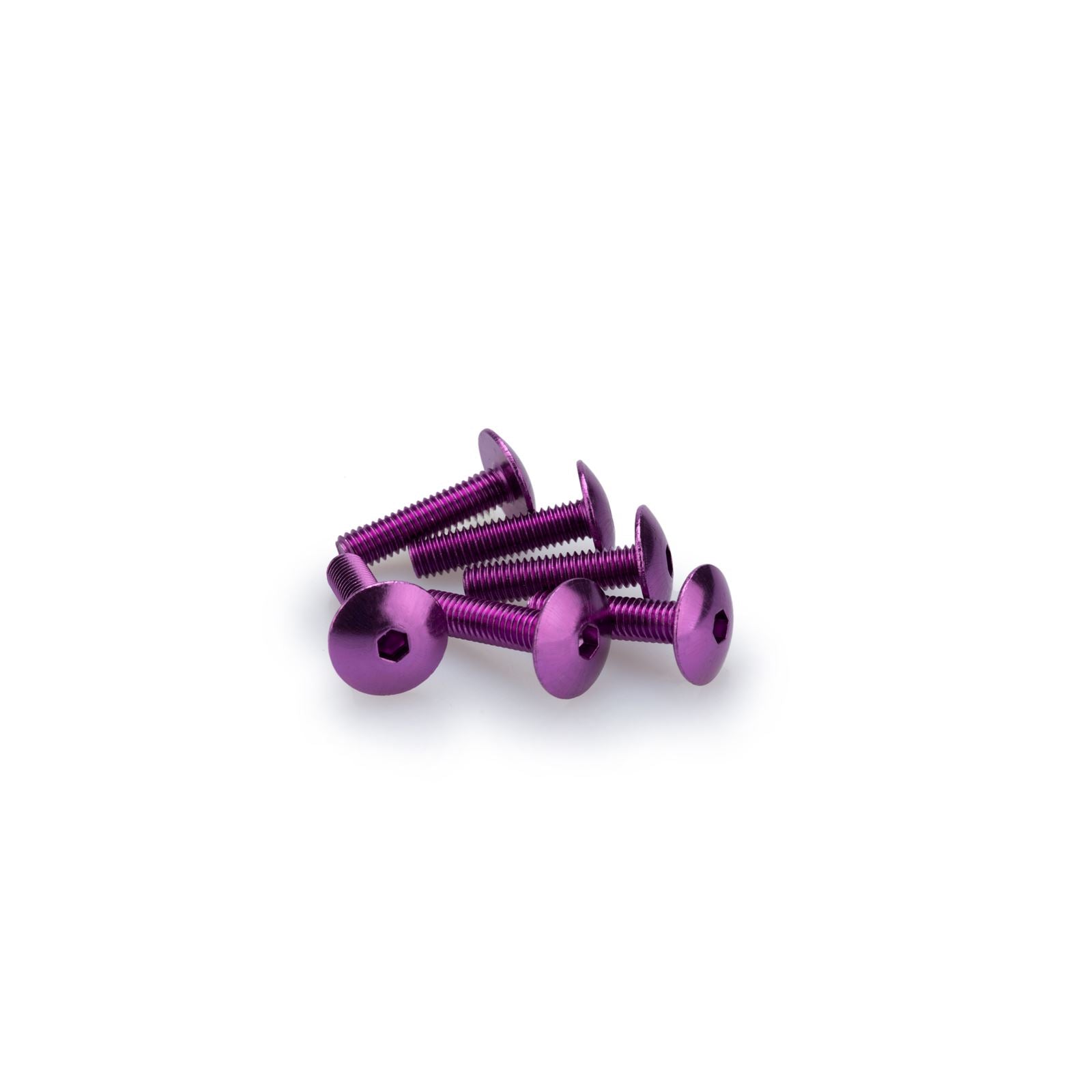 Puig Domed Screw Kit - M6X25mm - Purple 0689L_1780644