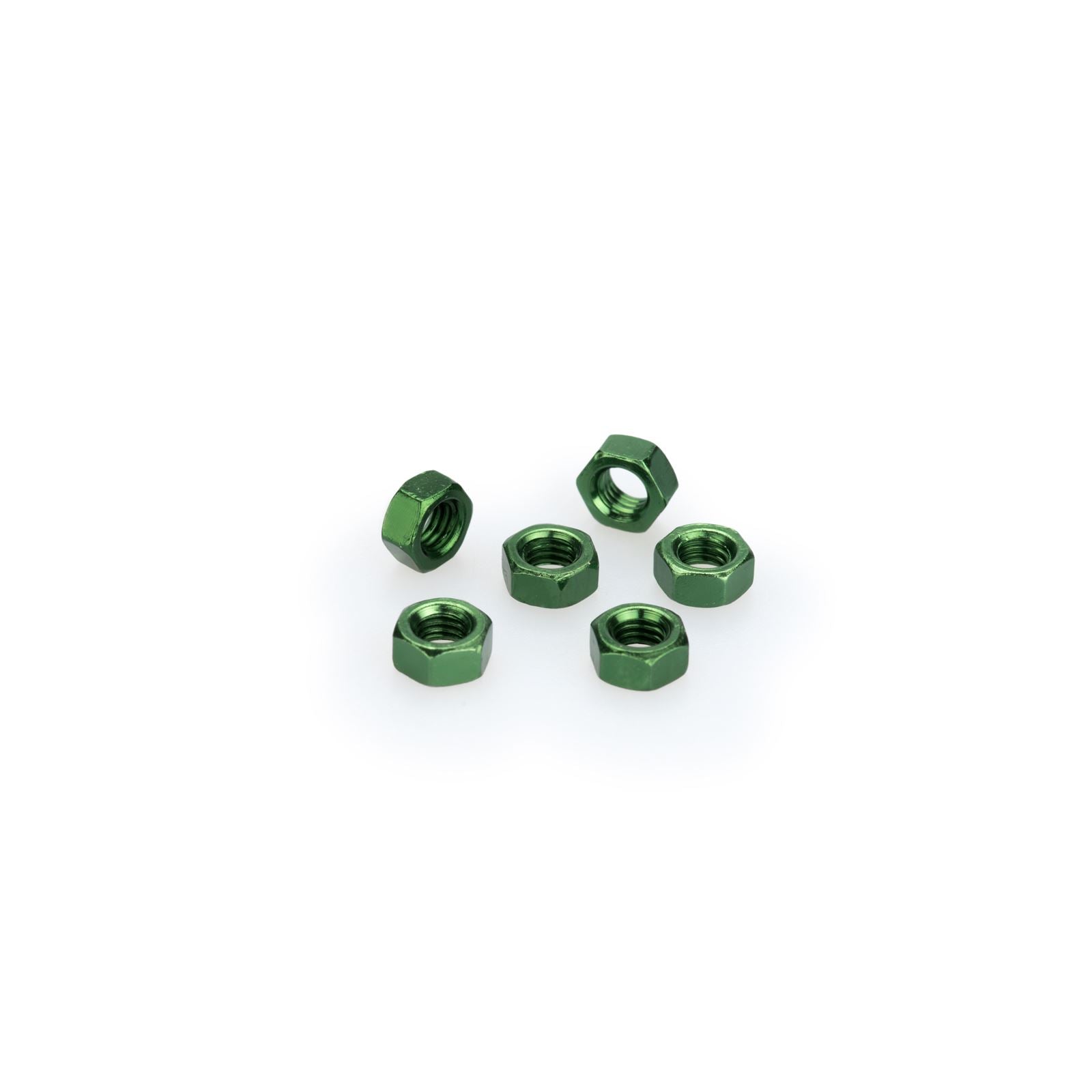 Puig Blister 6 Nuts - M6 - Green [MPN: 0763V]_1781456