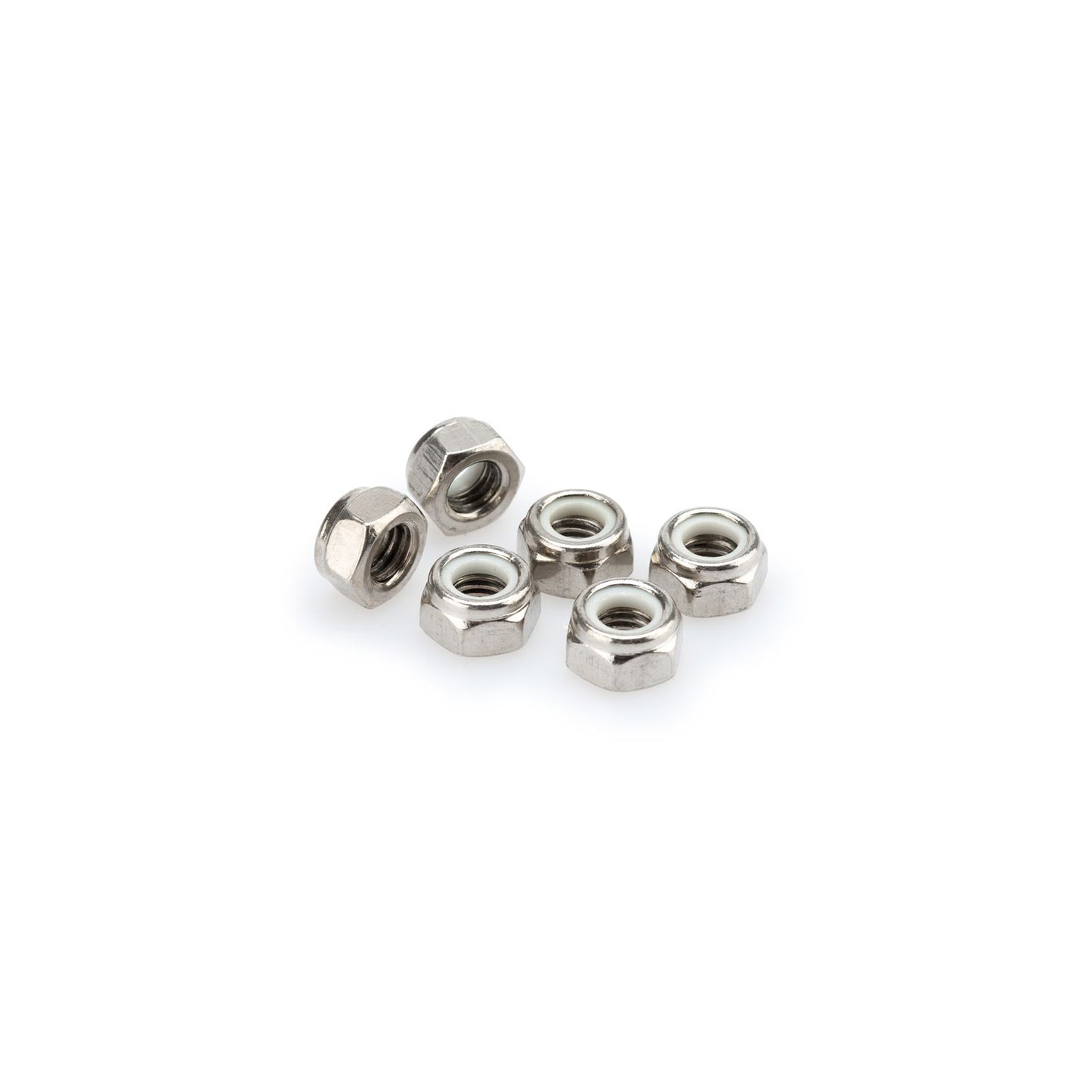 Puig Blister 6 Locknut - M8 - Silver [MPN: 0832P]_1781469
