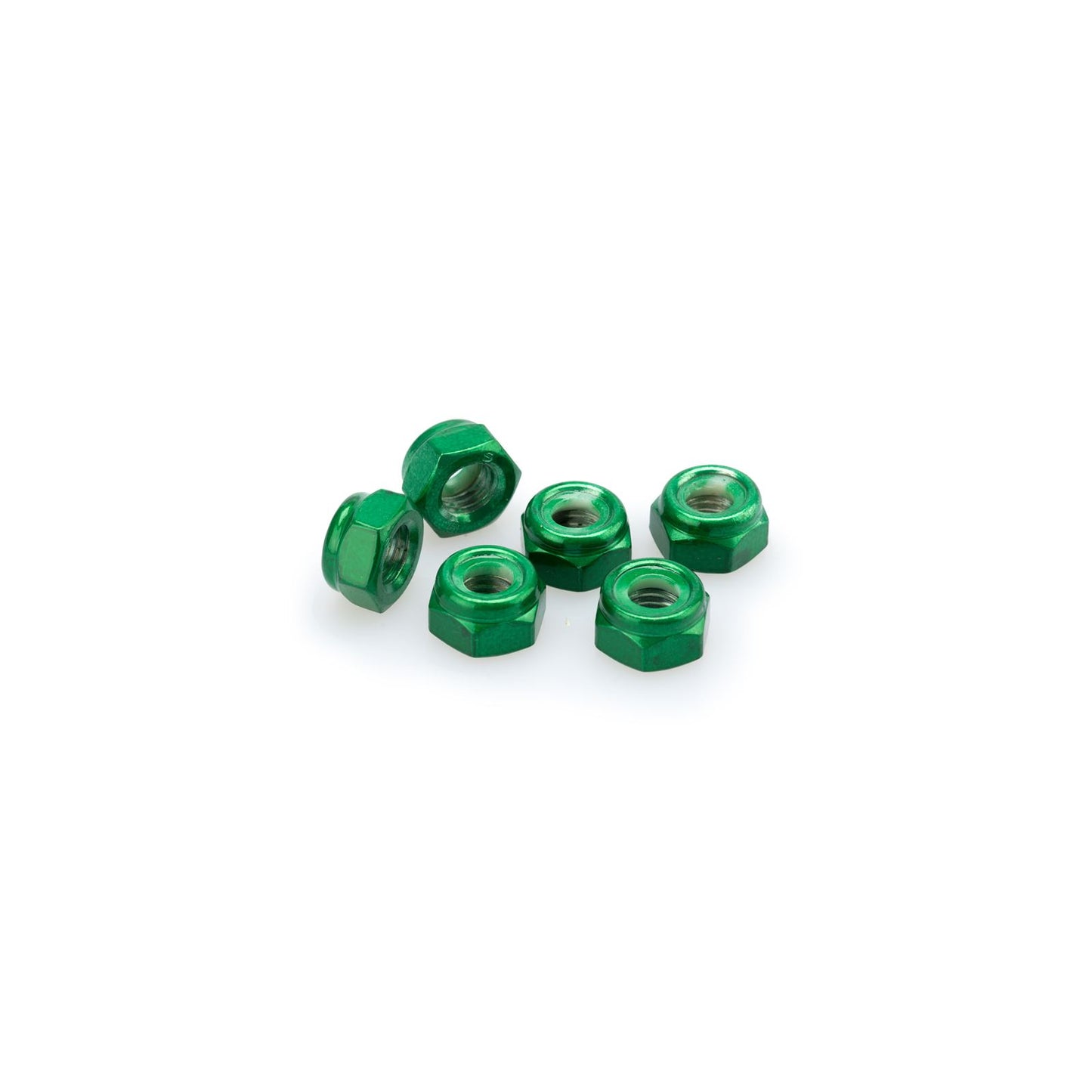 Puig Blister 6 Locknut - M8 - Green [MPN: 0832V]_1781471