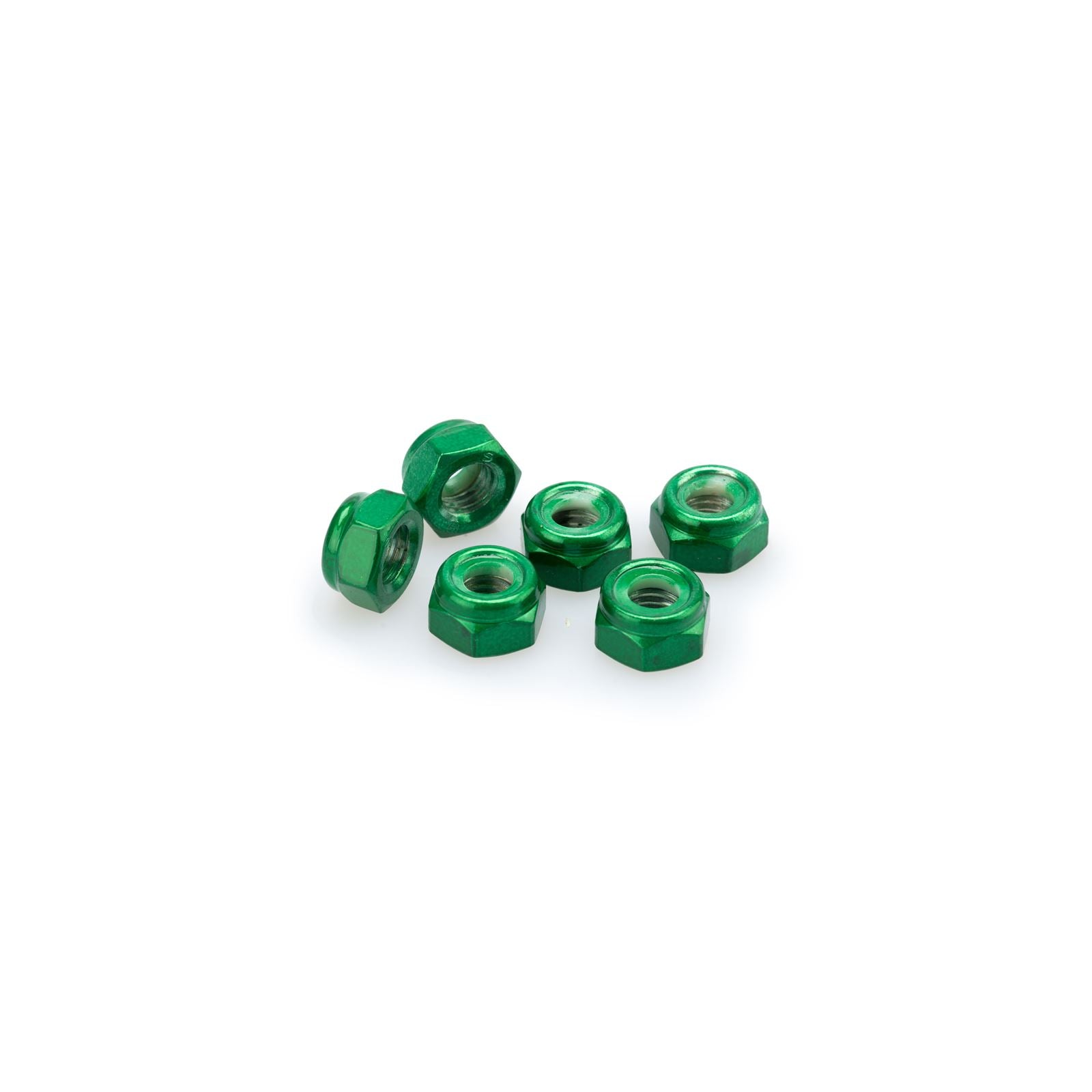 Puig Blister 6 Locknut - M8 - Green [MPN: 0832V]_1781471