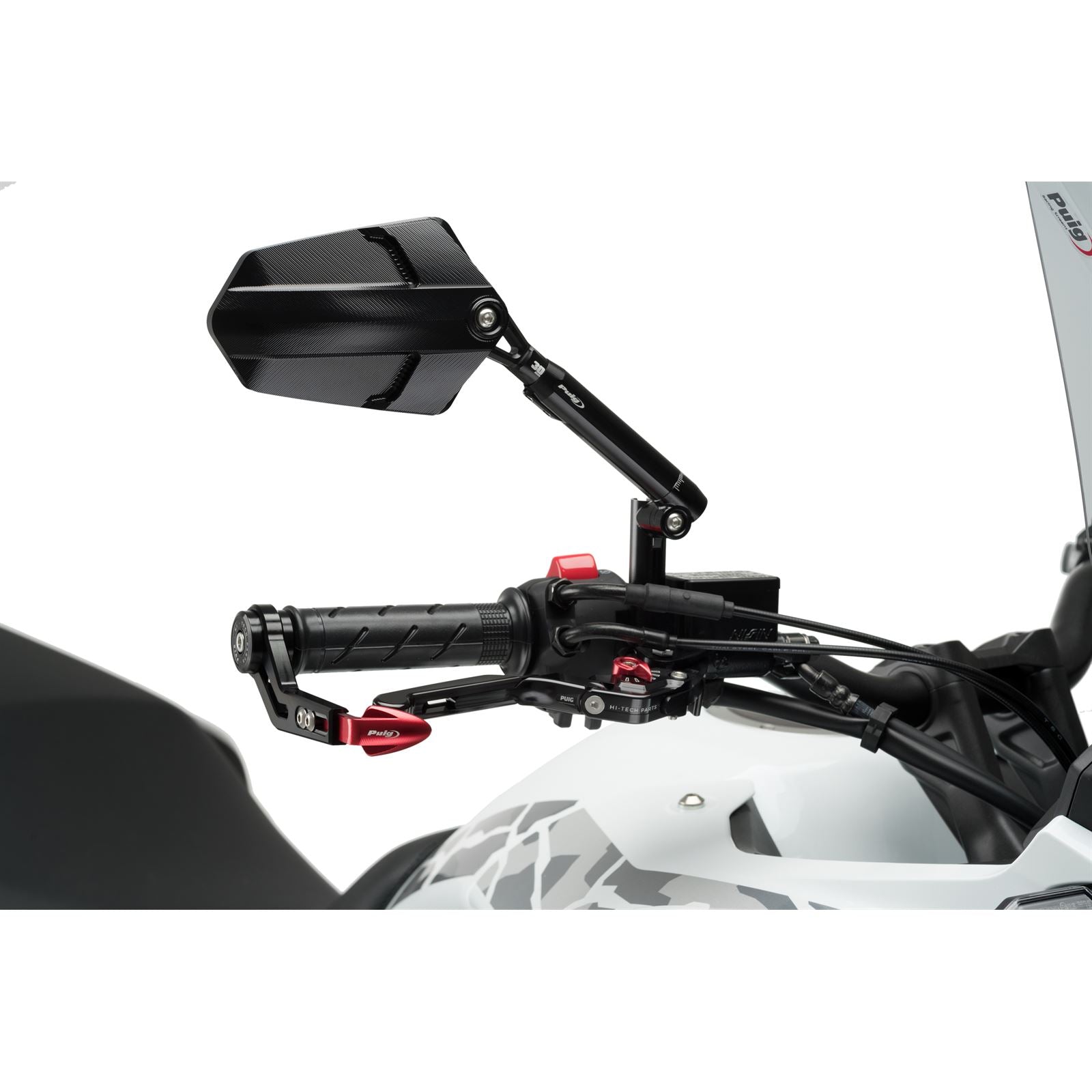 Puig Brake Lever 3.0 - Black - Extension - Black - Selector - Red 14NNR_1781562