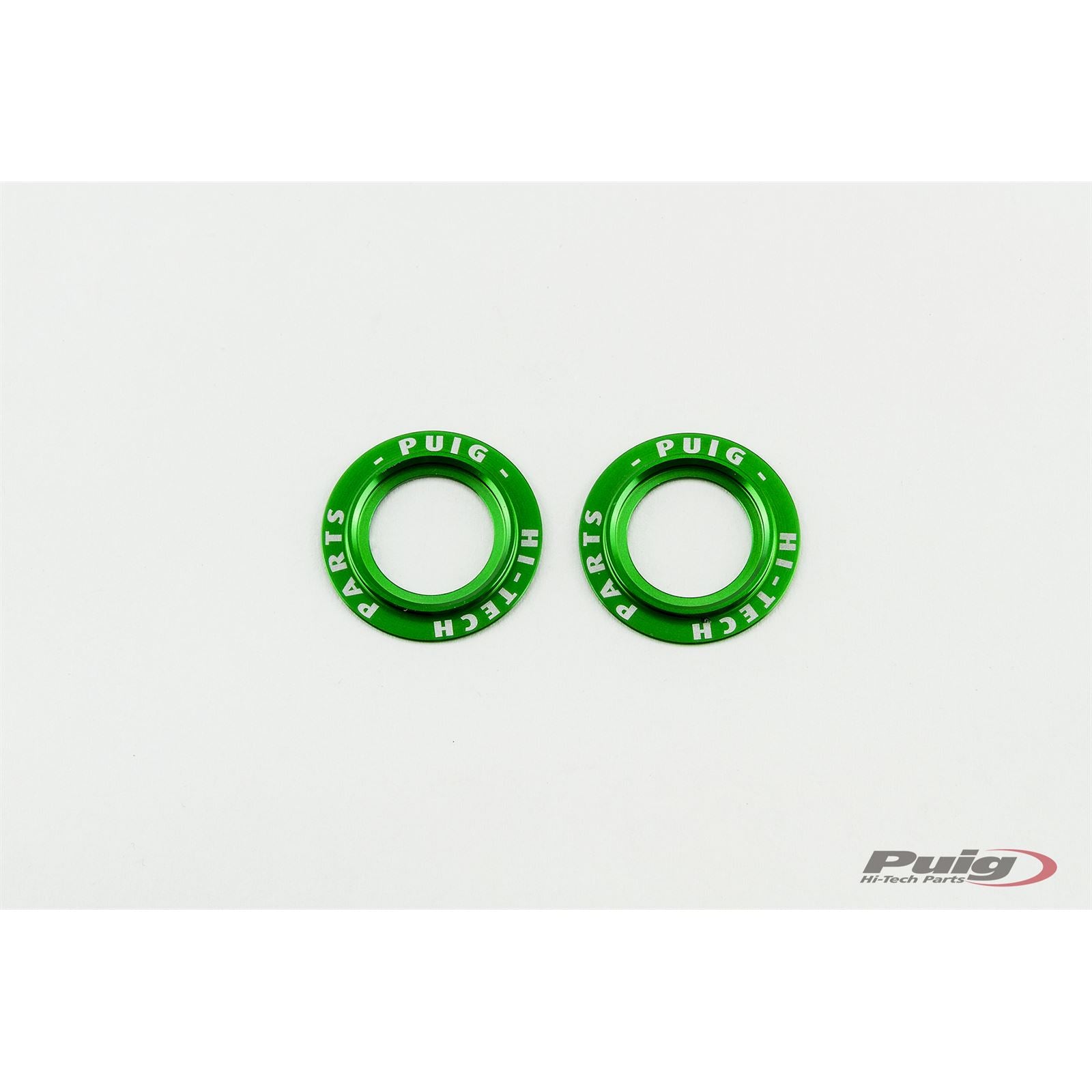 Puig Anodized Kit Rings Front Fork Protector - Green [MPN: 20025V]_1781625