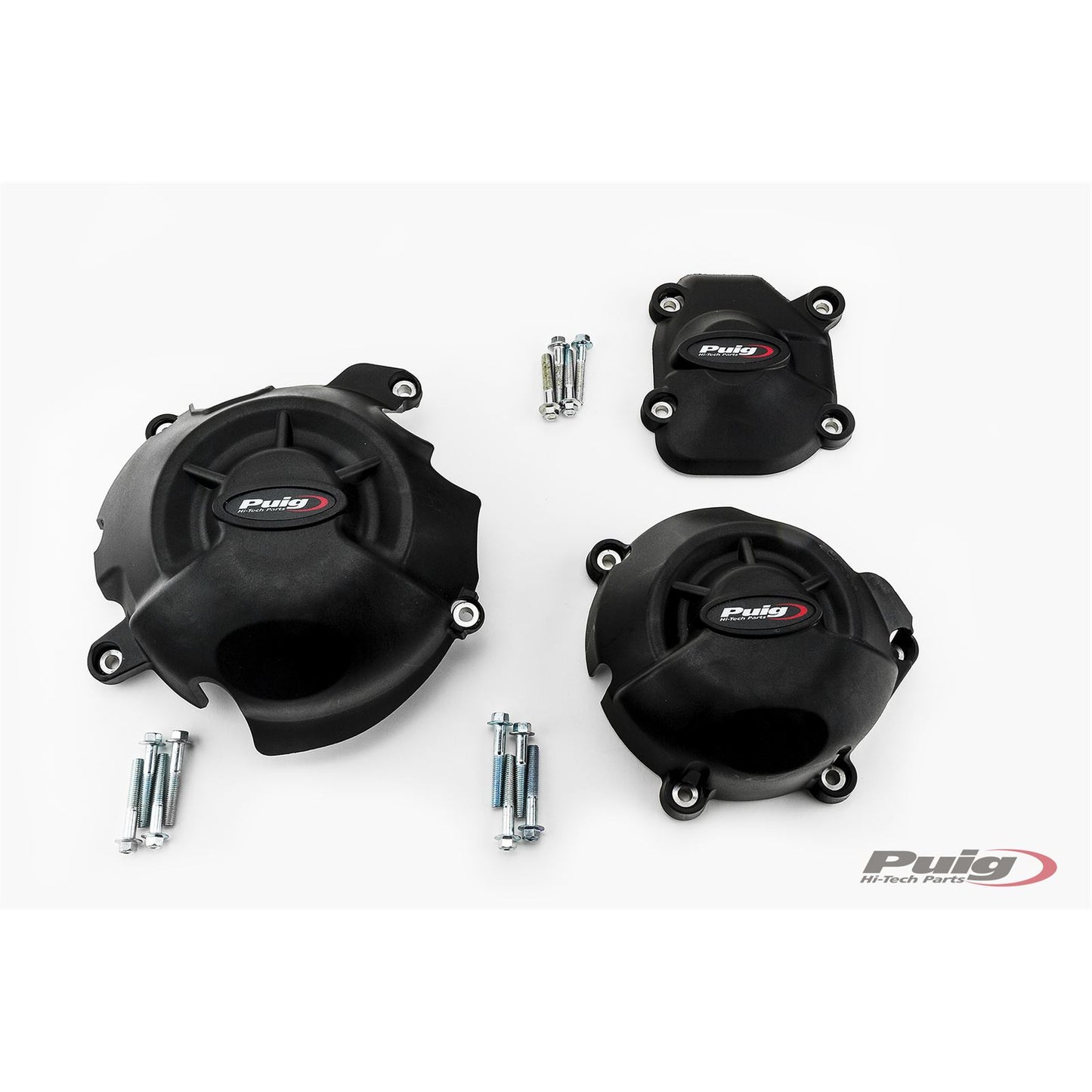 Puig Kit 3 Caps Engine Cover fits Kawasaki Z800/Z800E '13-16 [MPN: 20136N]_1783338