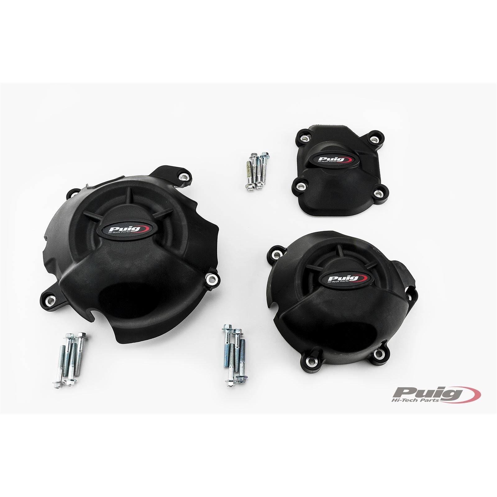 Puig Kit 3 Caps Engine Cover fits Kawasaki Z800/Z800E '13-16 [MPN: 20136N]_1783338
