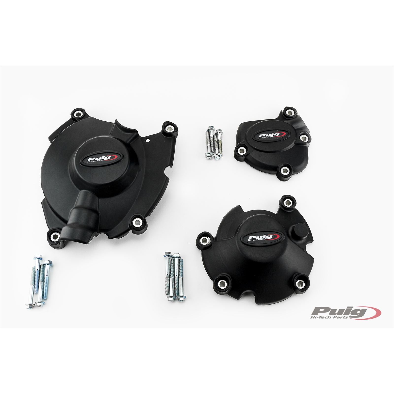 Puig Kit 3 Caps Engine Cover fits Yamaha MT-10 '16 - Black [MPN: 20142N]_1783342