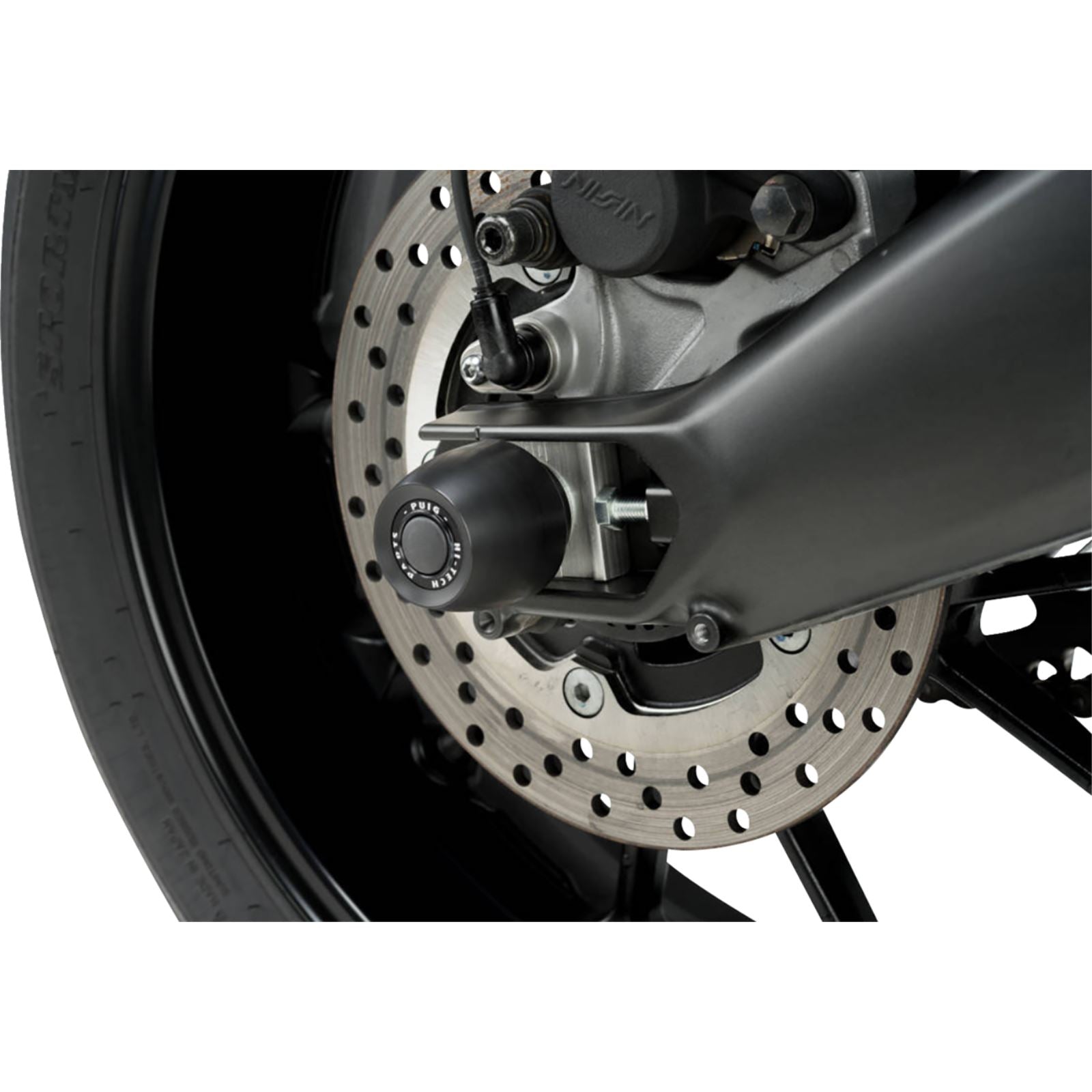 Puig Swing Arm Protector Compatible with Yamaha MT-09/Tracer [MPN: 20145N]_1859522