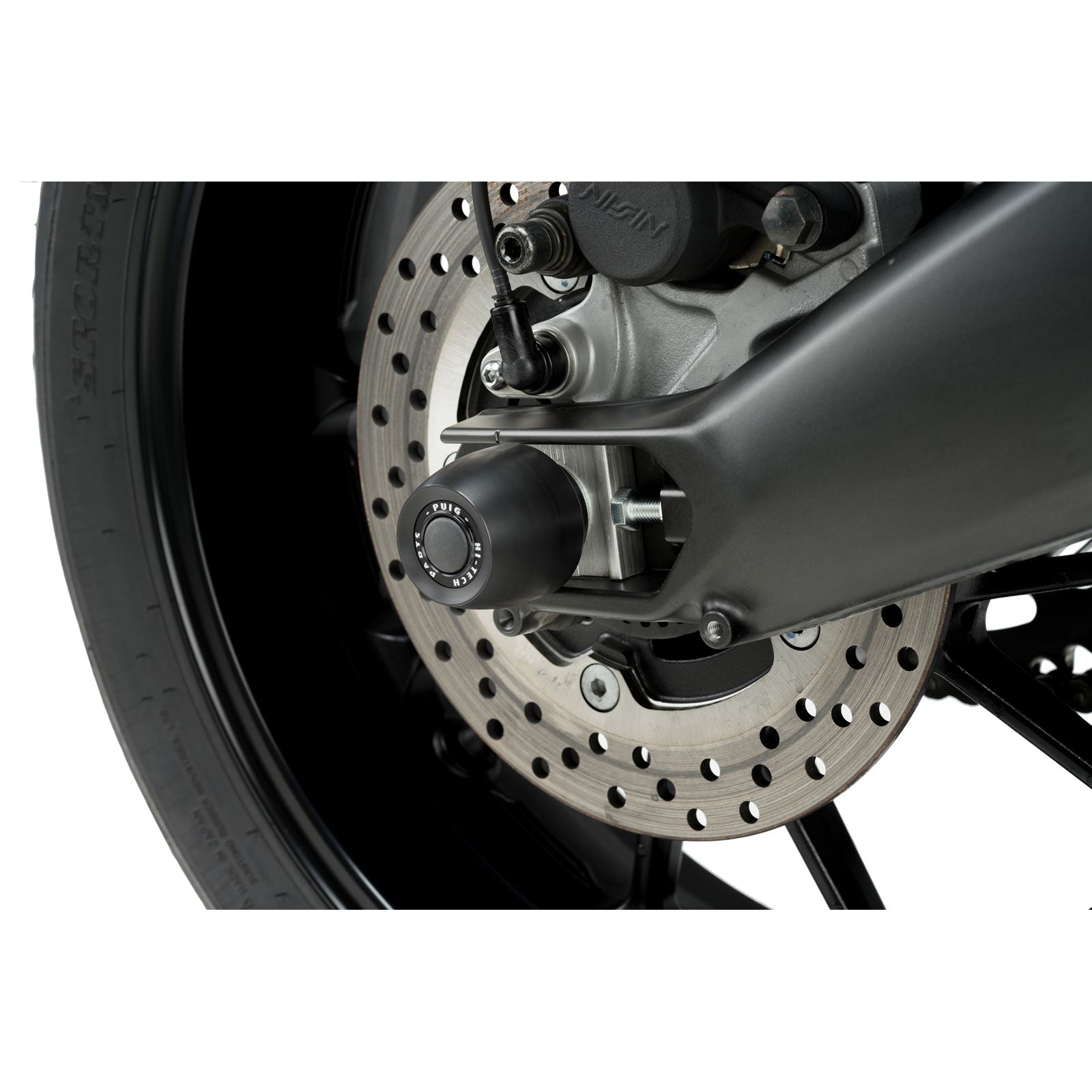 Puig Swing Arm Protector Compatible with Yamaha MT-09/Tracer [MPN: 20145N]_1783346