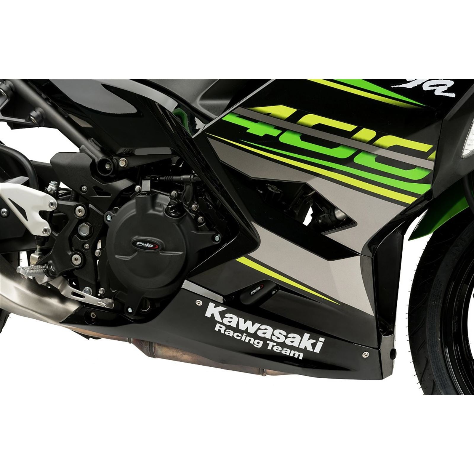 Puig Engine Cover Compatible with Kawasaki Ninja 400 18'-19' [MPN: 20169N]_2351631