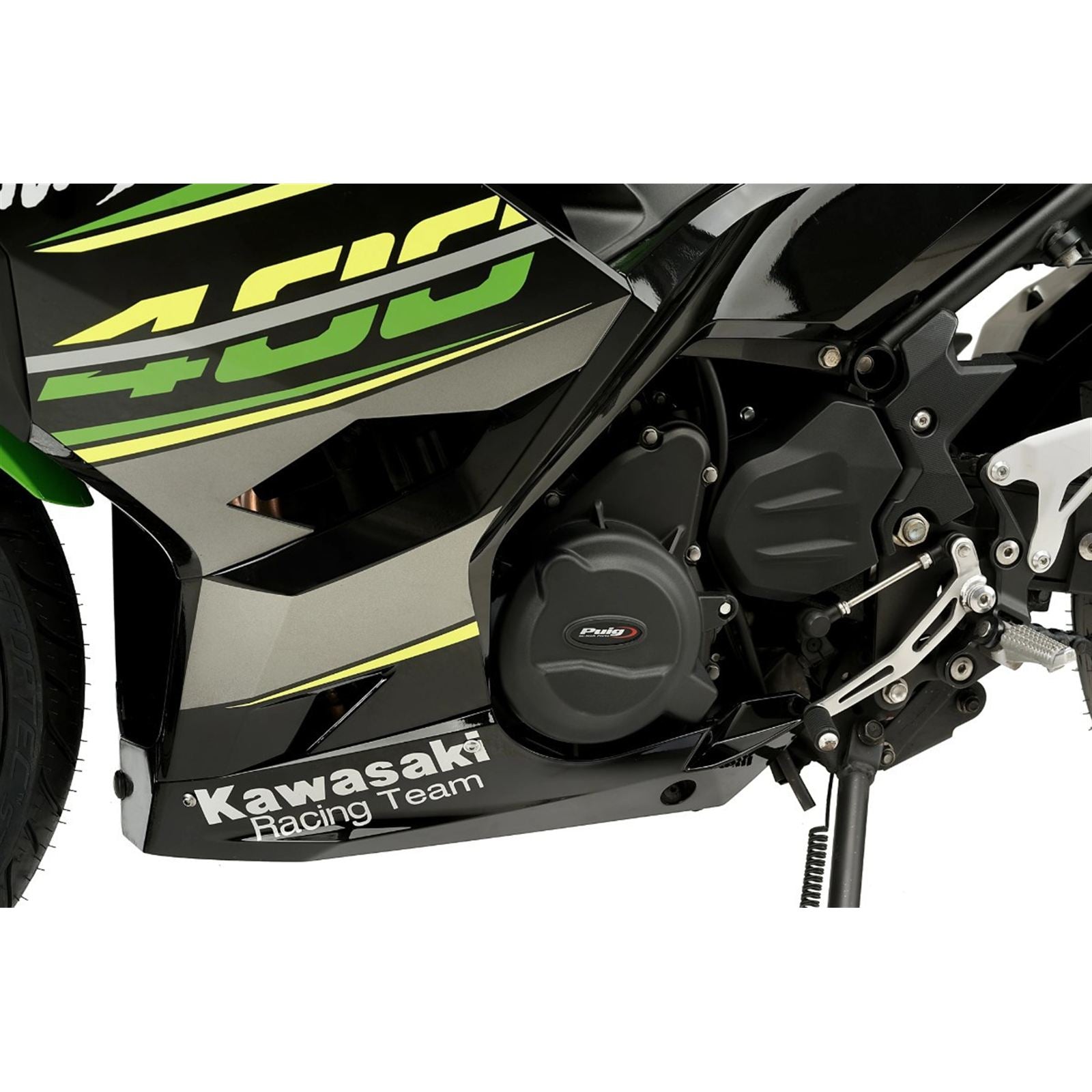 Puig Engine Cover Compatible with Kawasaki Ninja 400 18'-19' [MPN: 20169N]_2351632