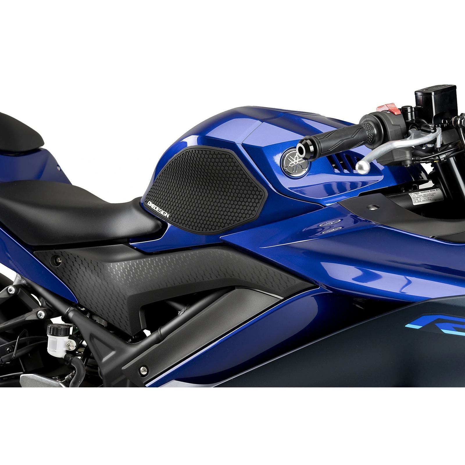 Puig Lateral Tank Pads fits Yamaha YZF-R3 19' - Black [MPN: 20292N]_2575812
