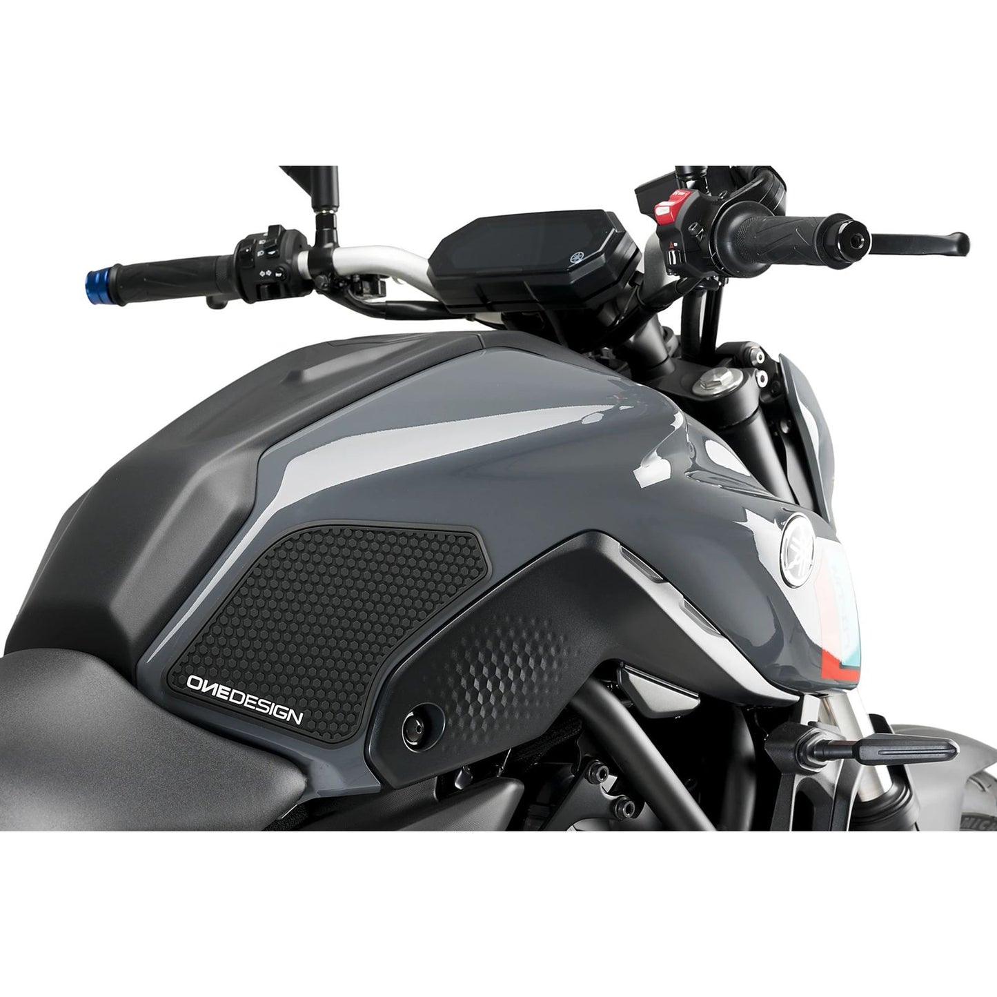 Puig Lateral Tank Pads fits Yamaha MT-07 - Black [MPN: 20739N]_2576458