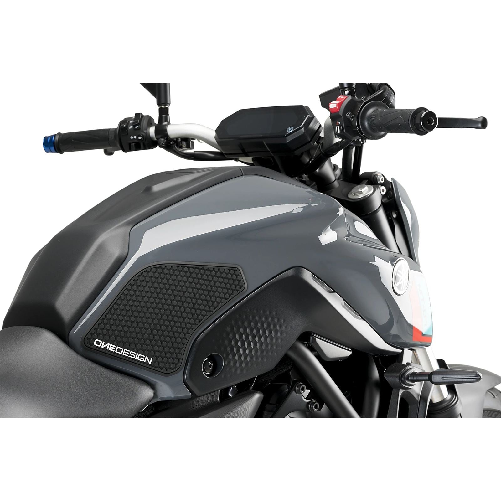 Puig Lateral Tank Pads fits Yamaha MT-07 - Black [MPN: 20739N]_2576458