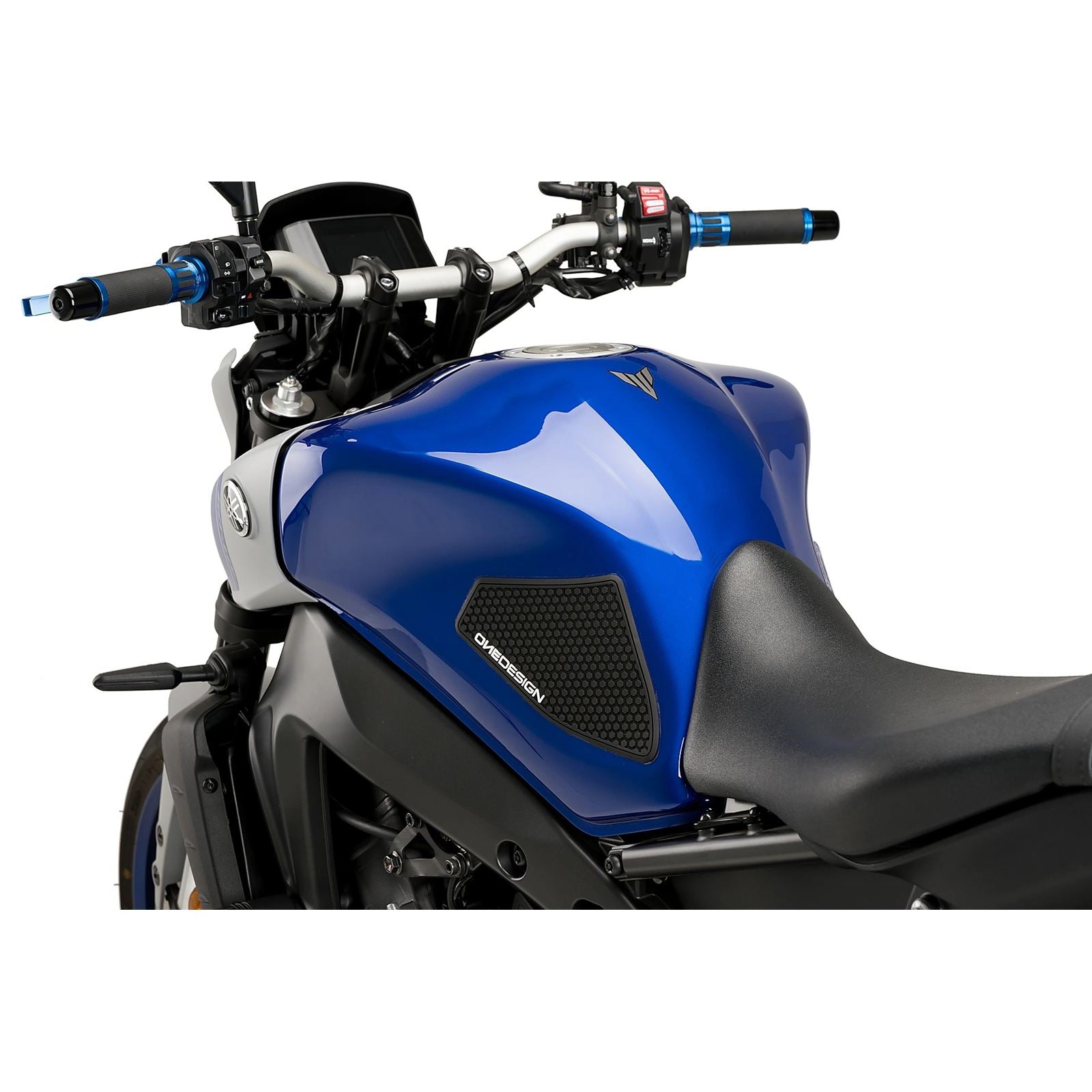 Puig Lateral Tank Pads fits Yamaha MT-09 - Black [MPN: 20740N]_2576460