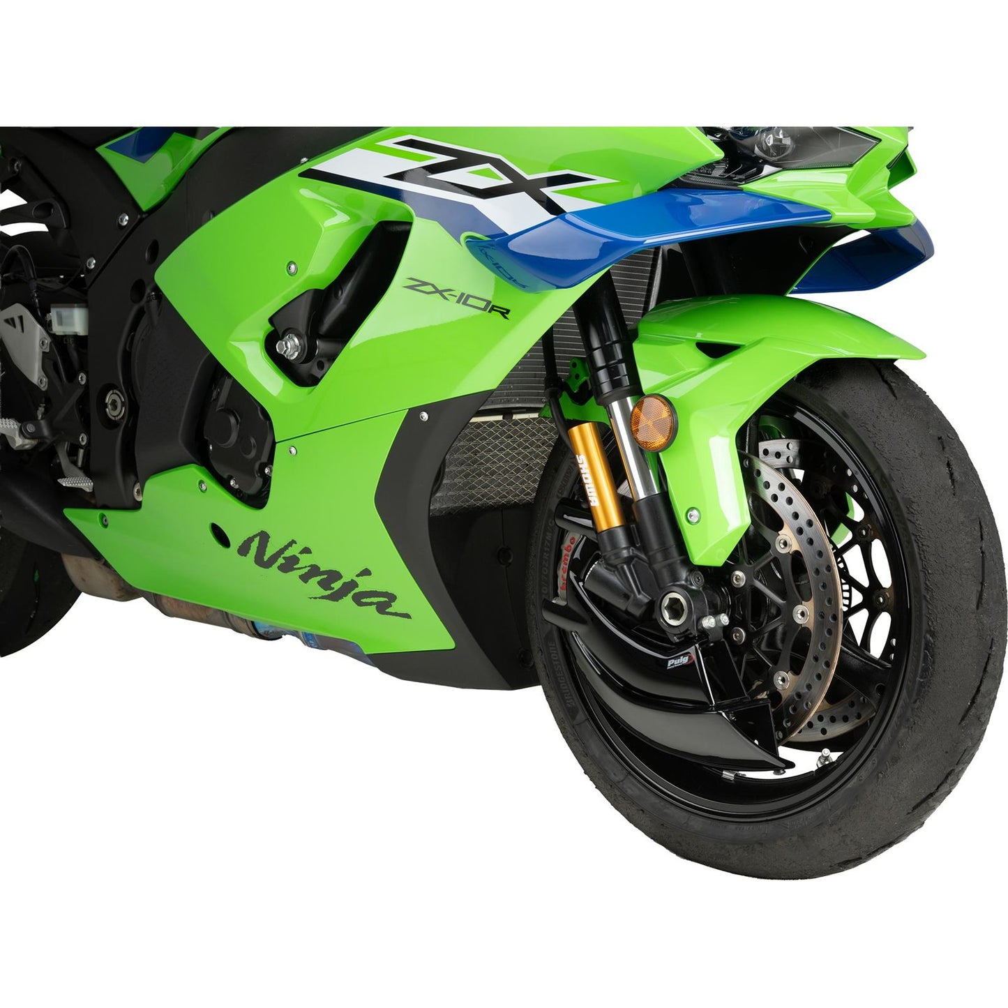 Puig Brake Cooler Compatible with Kawasaki ZX-10R/RR '21 - Black [MPN: 21452N]_2098603