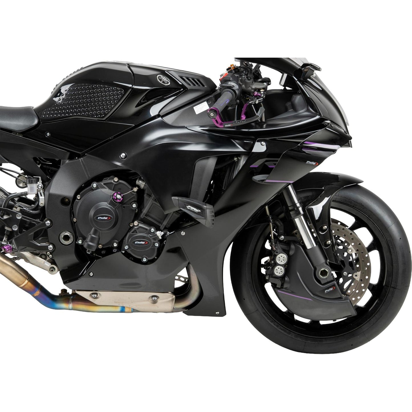 Puig Brake Cooler Compatible with Yamaha YZF-R1 '15 - Matte Black [MPN: 21453J]_2079975