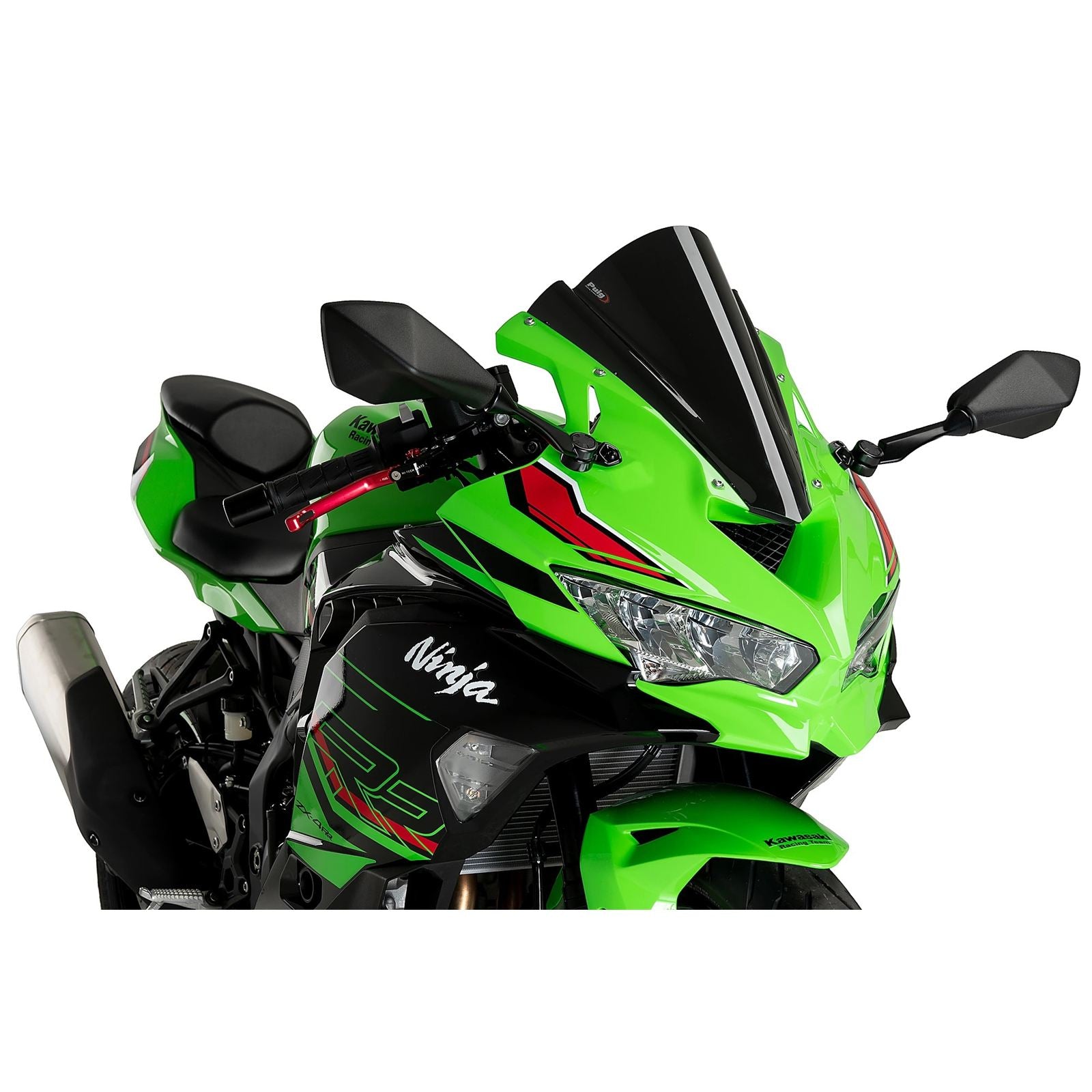 Puig Z-Racing Screen fits Kawasaki ZX-4R Ninja/ZX-4RR Ninja - Black [MPN: 21767N]_2573886