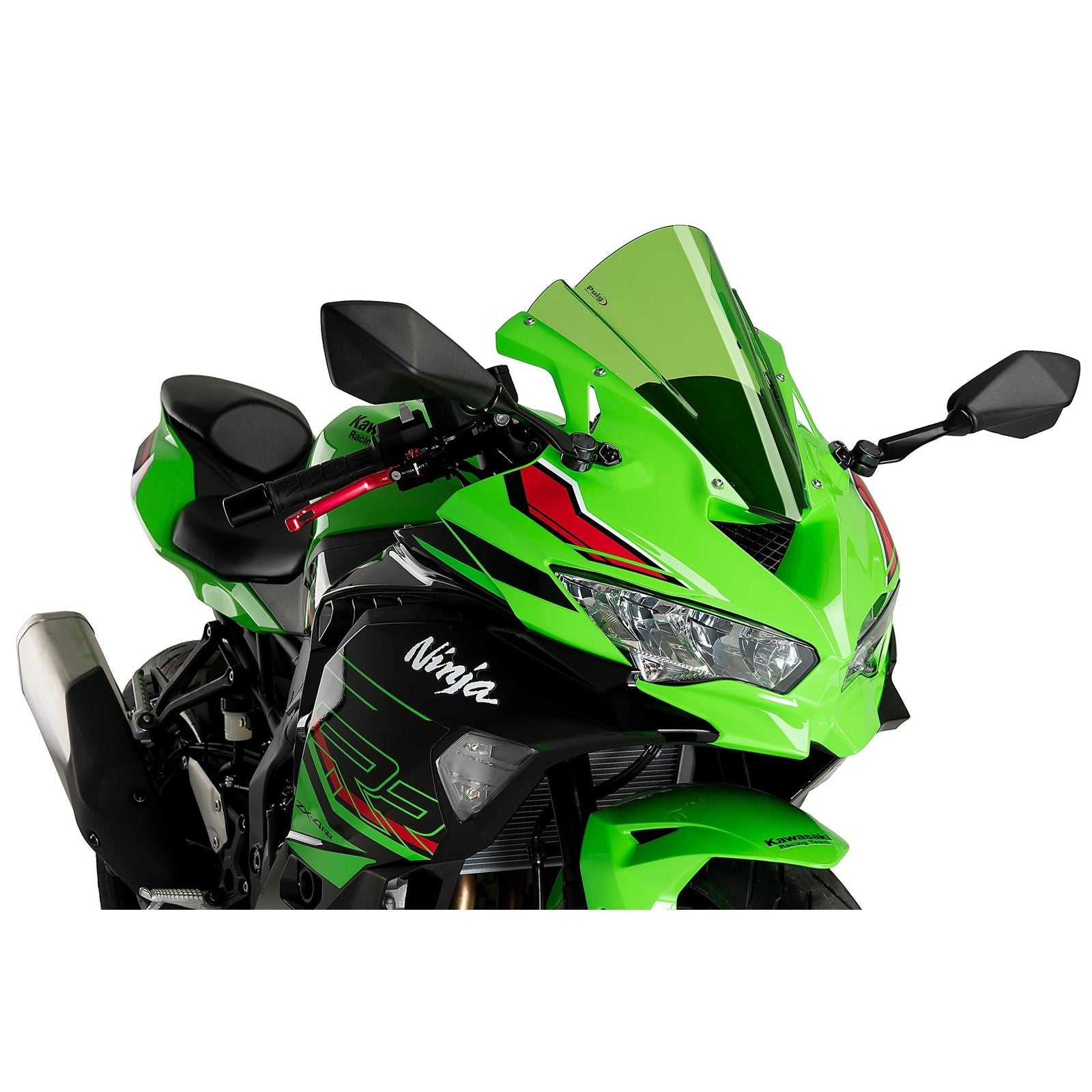 Puig Z-Racing Screen fits Kawasaki ZX-4R Ninja/ZX-4RR Ninja - Green [MPN: 21767V]_2573885