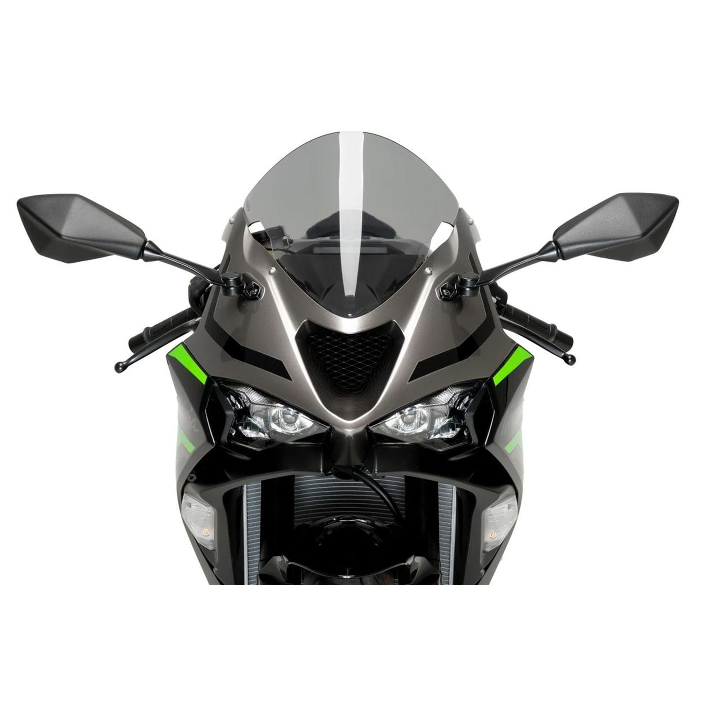Puig R-Racer Screen Compatible with Kawasaki ZX-6R '24 - Smoke [MPN: 21832H]_1829013